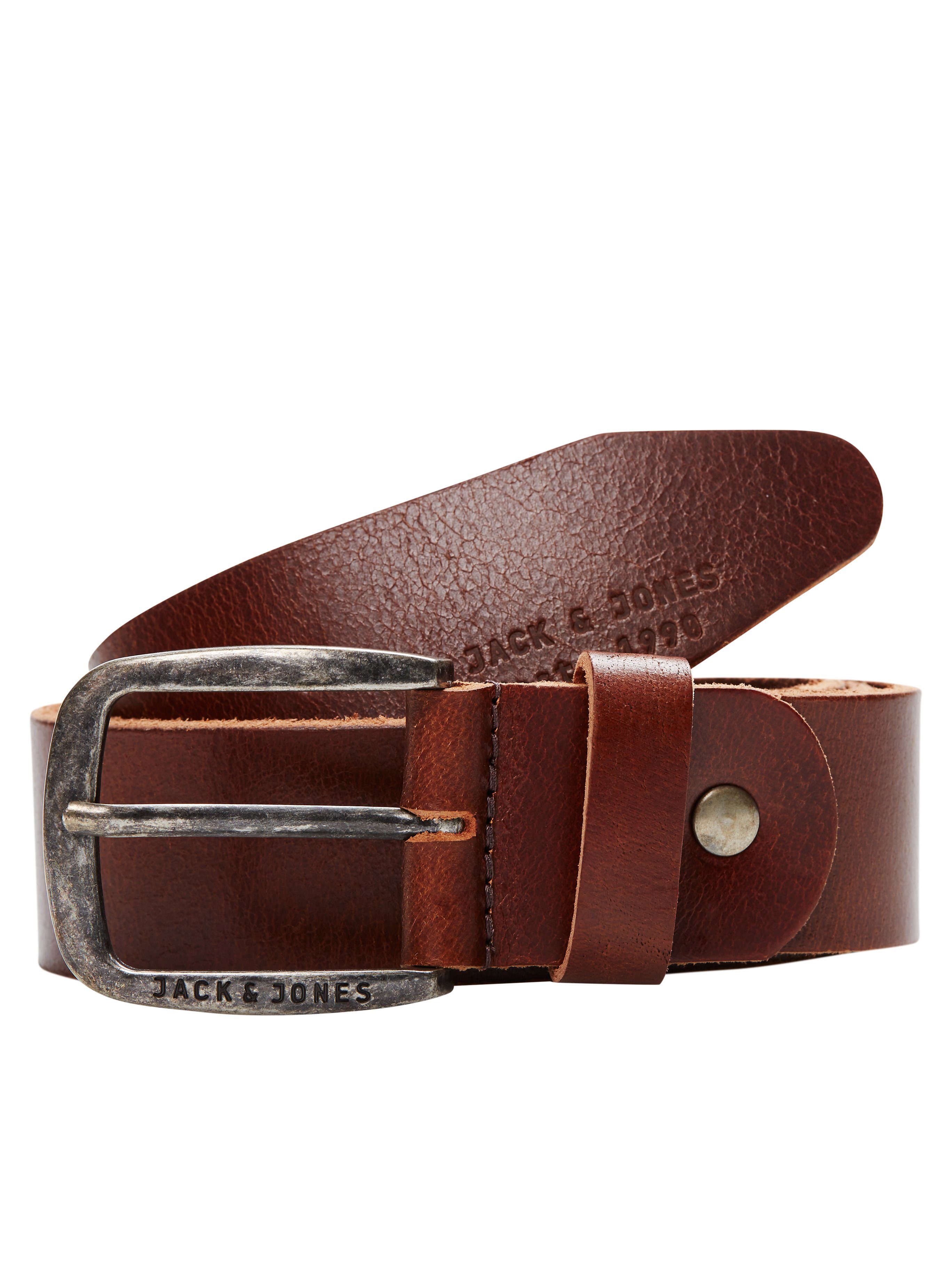 Jack & Jones Ledergürtel JACPAUL LEATHER BELT NOOS black coffee