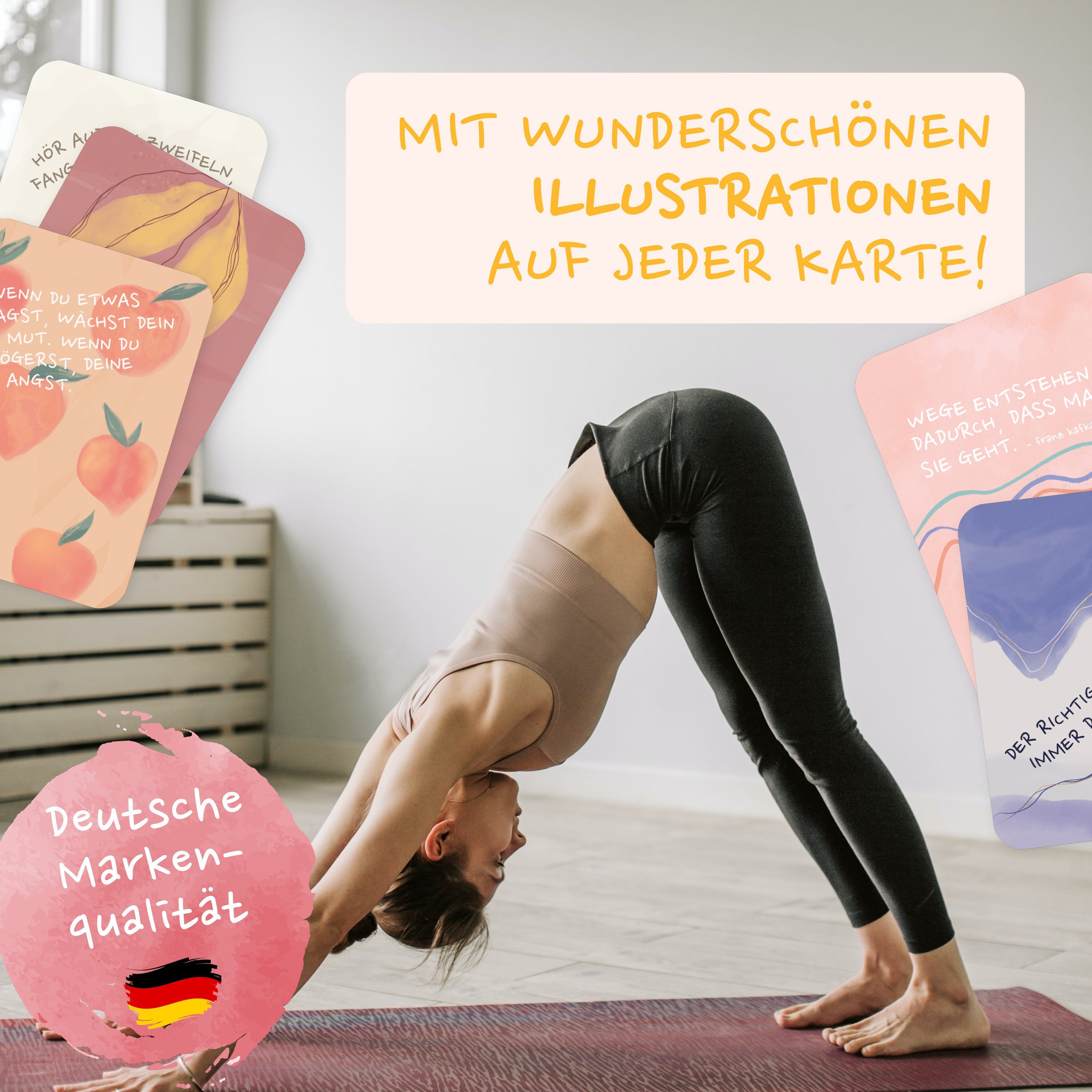 Achtsamkeitskarten Amari AMARI mit Grußkarten Sprüchen Motivationskarten - 55 ®