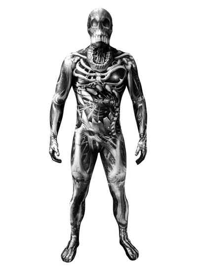 Morphsuits Kostüm Skelett-Monster, Aufsehenerregender Skelett Ganzkörperanzug