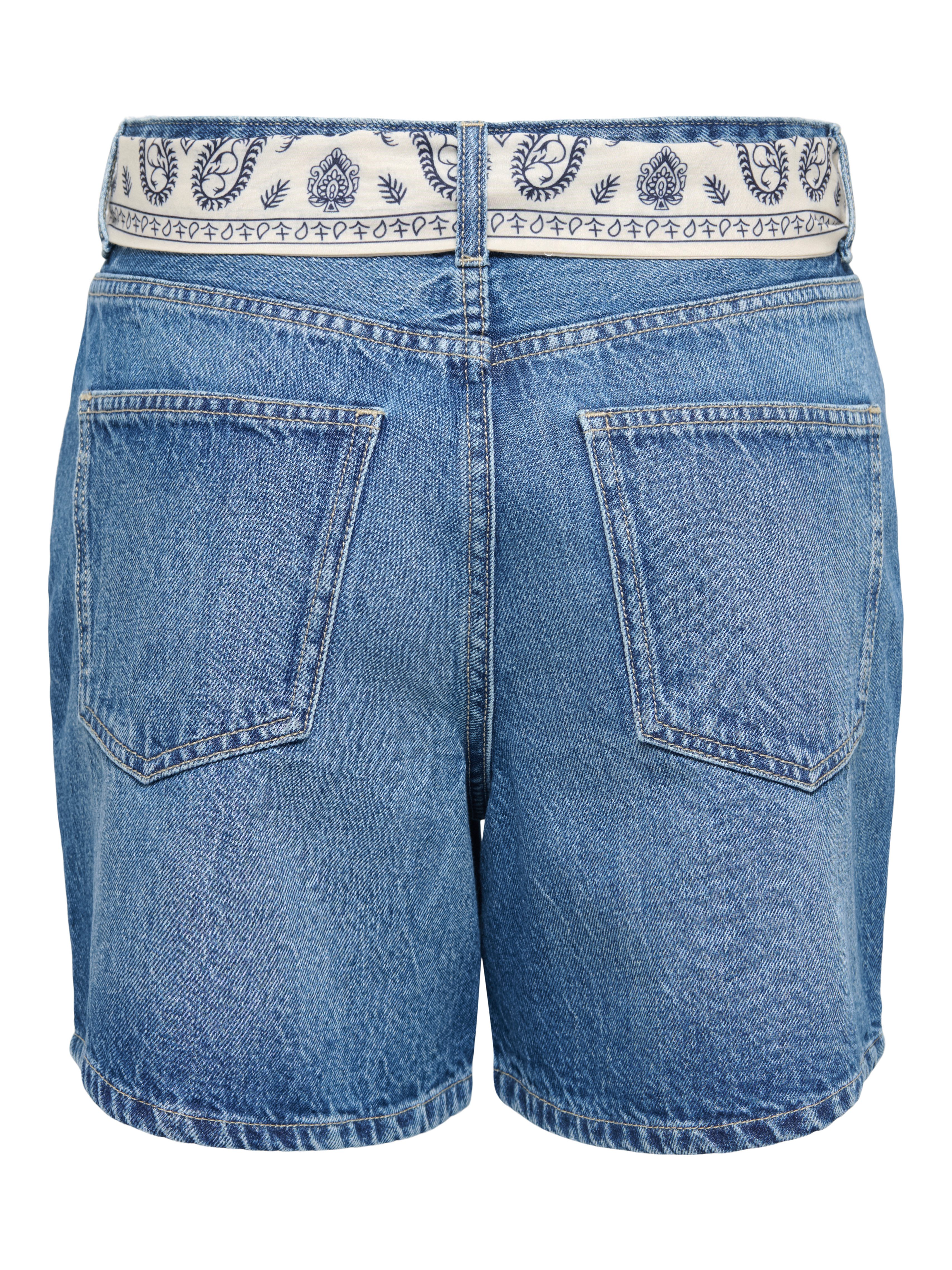 ONLY Jeansshorts ONLJOSE HW SCARF DNM SHORTS AZG Baumwolle, regular fit, high waist