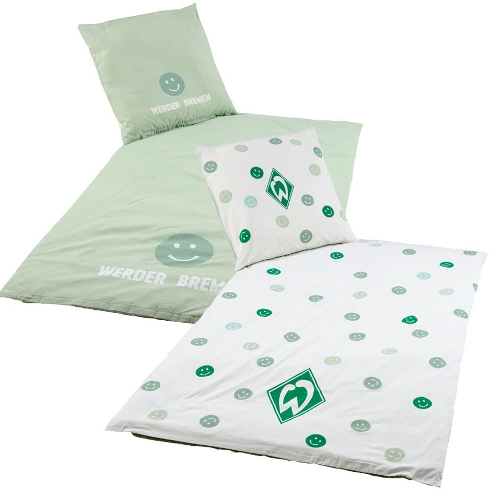 Werder Bremen Bettwäsche SV Werder Bremen Wendebettwäsche Smiley