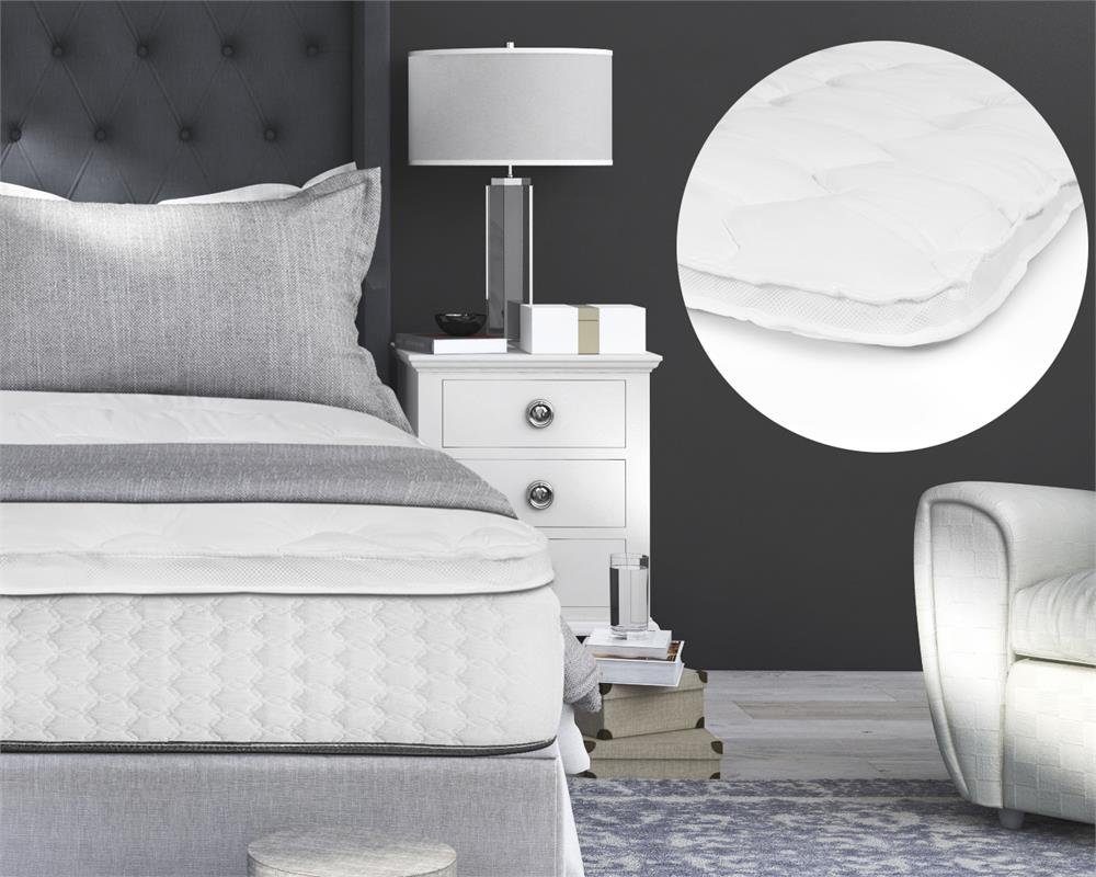 Sitheim-Europe, Циліндр Sleeptime 3D Air Hotel - Циліндр, MATRATZENAUFLAGE WEISS, Mikrofaser, Wohlfühlkomfort dank weichen Füllung