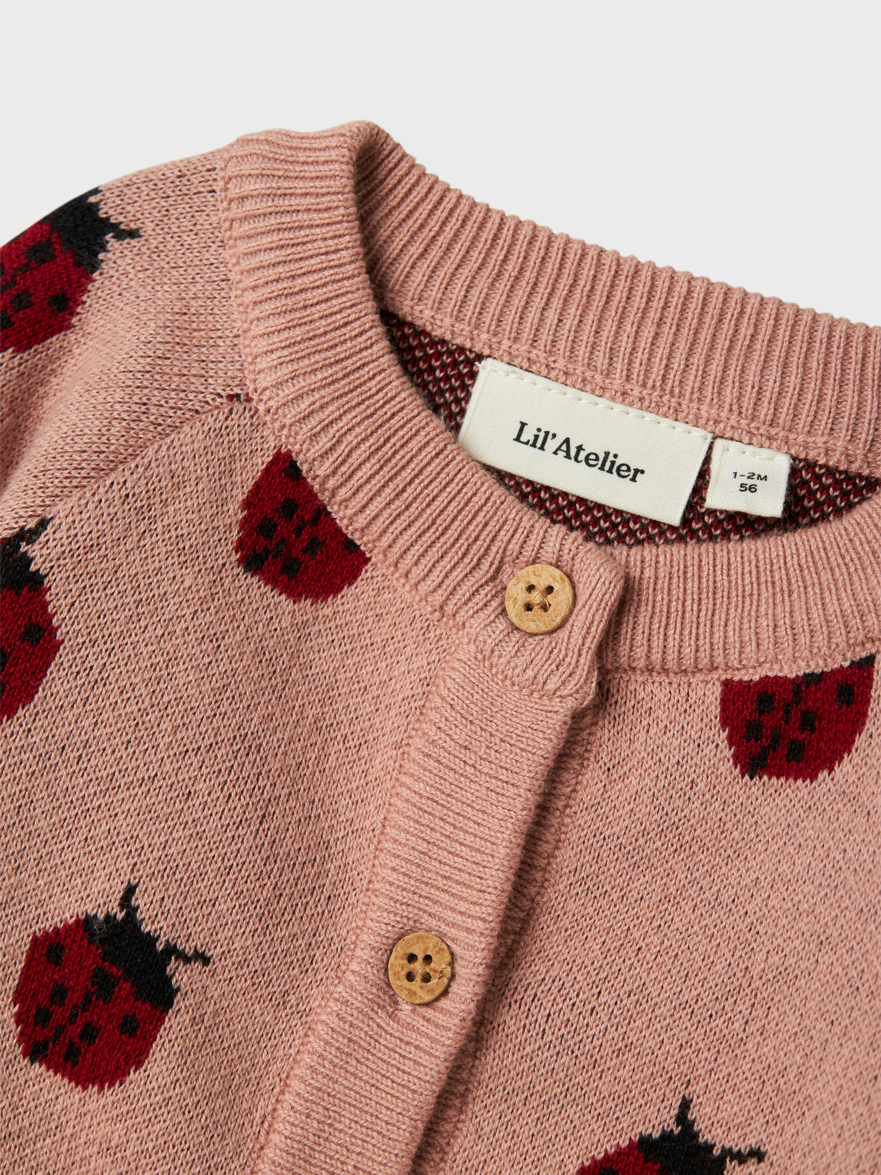 Lil' Atelier Strickjacke NBFLULIO KNIT CARD LIL NOOS