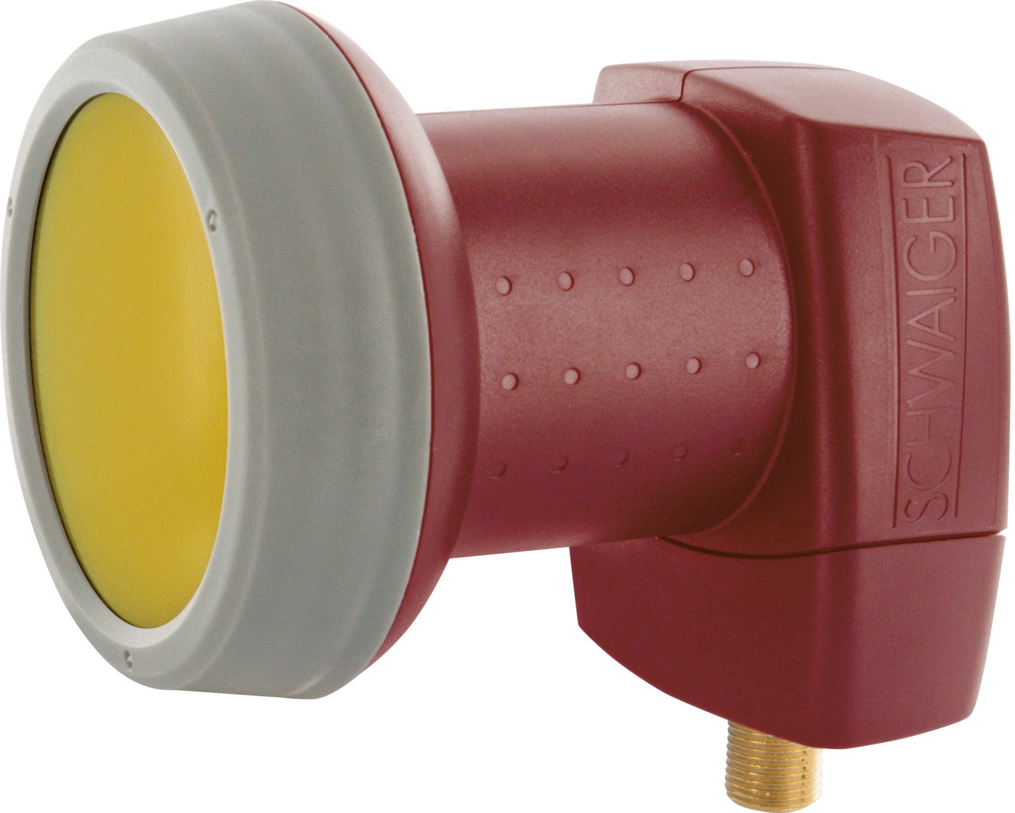 Schwaiger 714326 Universal-Single-LNB (für 1 Teilnehmer, herausziehbare Wetterschutzabdeckung, ziegelrot)