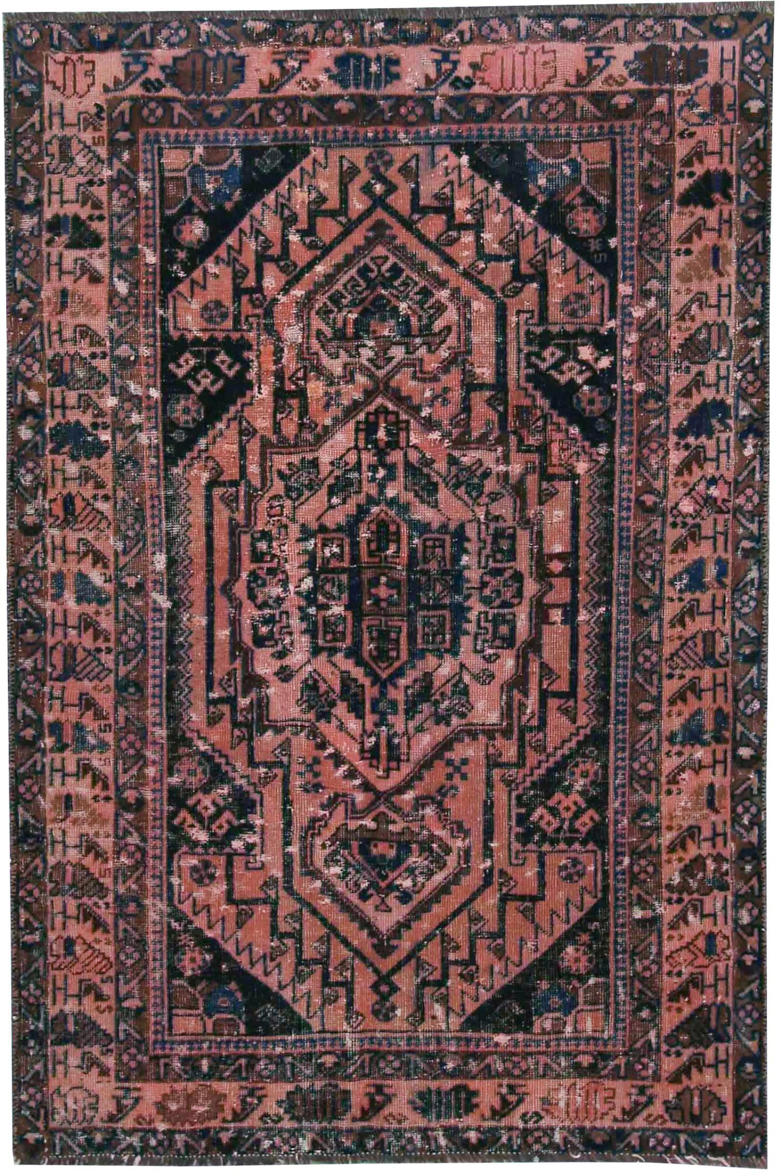 Nain Trading Orientteppich Vintage 119x179 Handgeknüpfter Moderner Orientteppich / Perserteppich, rechteckig, Höhe: 8 mm