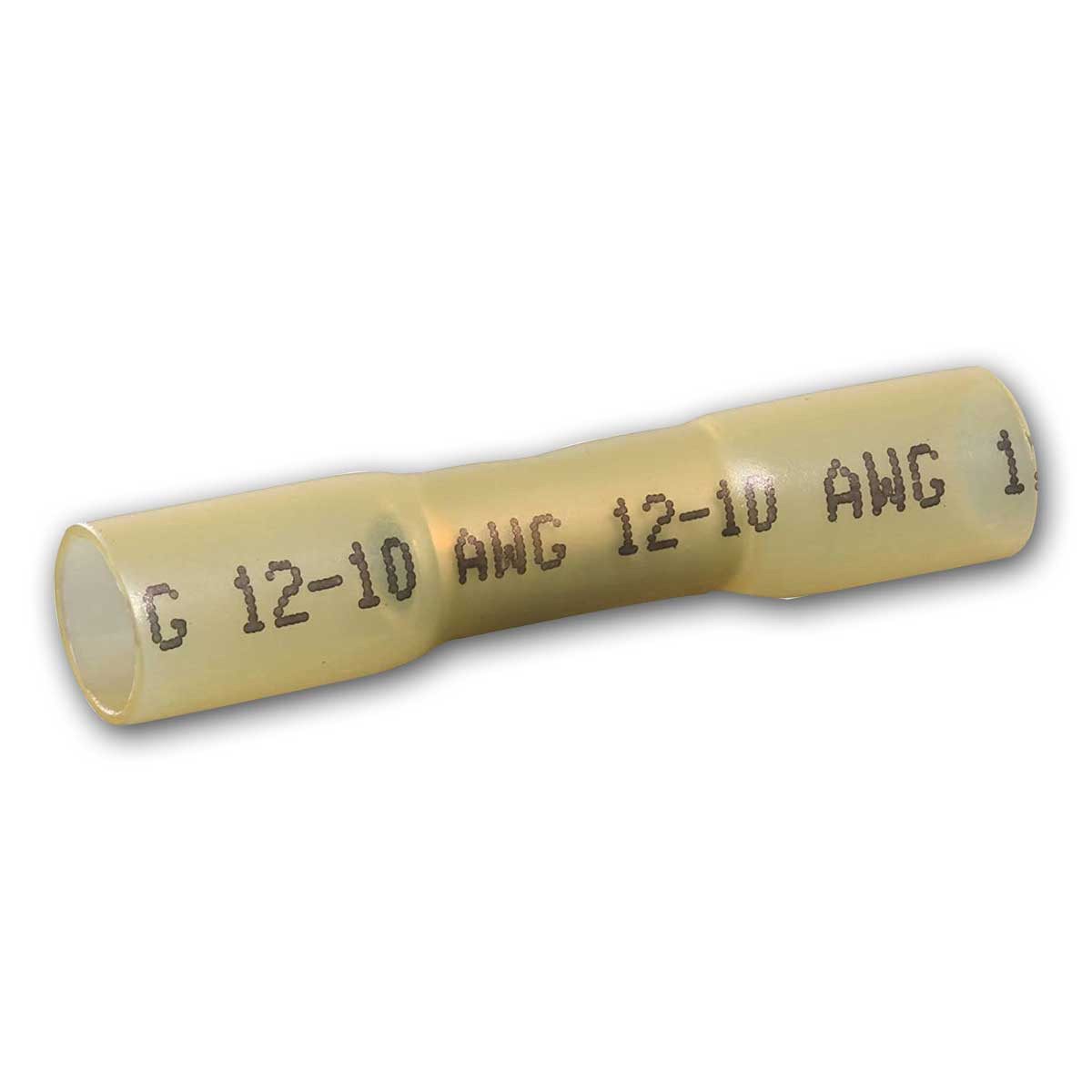 world-trading-net Quetschhülse Stoßverbinder schrumpfbar gelb, 4-6mm² 80 Stk