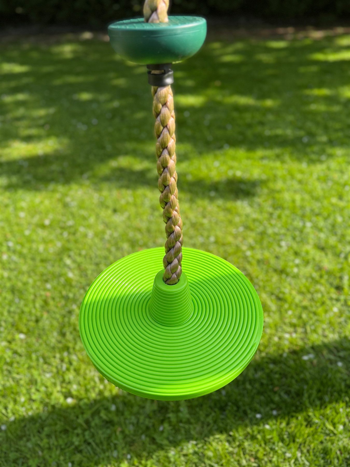 Loggyland Kletterseil Kletterseil mit Knoten und Tellerschaukel – Outdoor-Seil für Kinder, ideal für Schaukelgestell und Spielturm