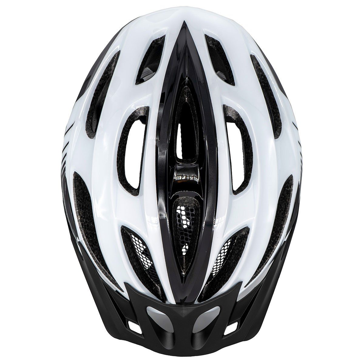 Airtracks Fahrradhelm Fahrradhelm Master S/M (54-58cm), L/XL (58-62cm) (RD-10 für Herren und Damen - EPS-Körper), + IN MOULD - Neon Weiß Schwarz
