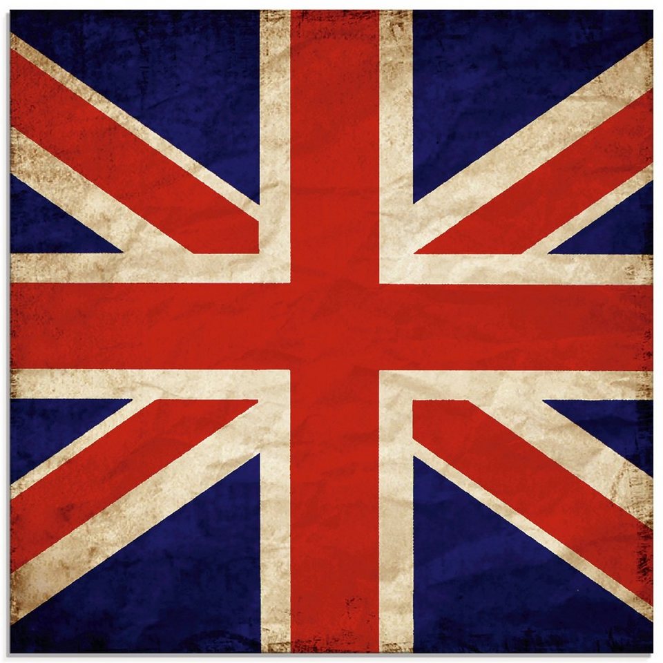 Artland Glasbild »Vereinigtes Königreich Flagge«, Zeichen (1 Stück