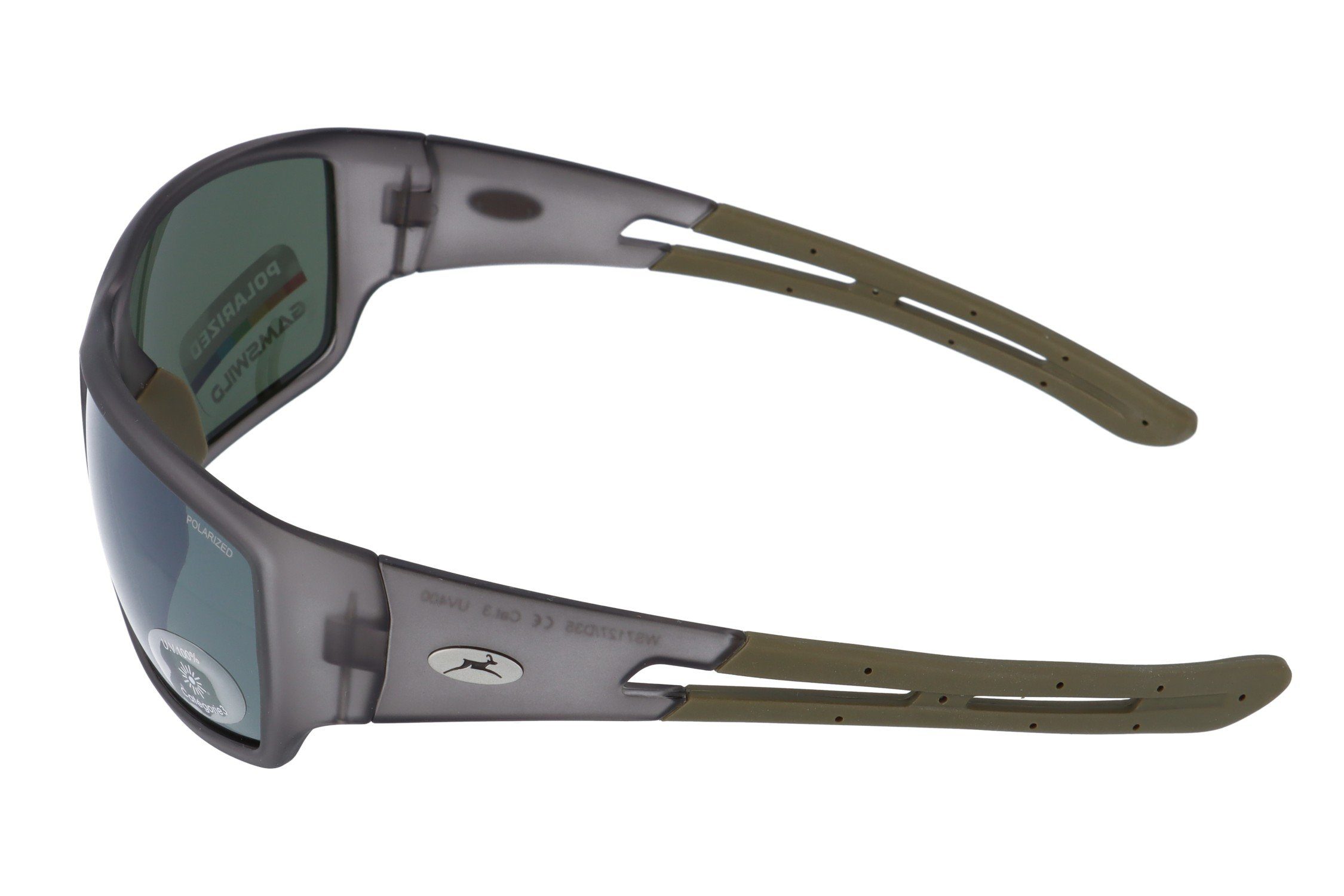 Gamswild Skibrille UV400 Sonnenbrille Fahrradbrille extra breite Bügel Damen, Herren Modell WS7127 in schwarz, grau, blau