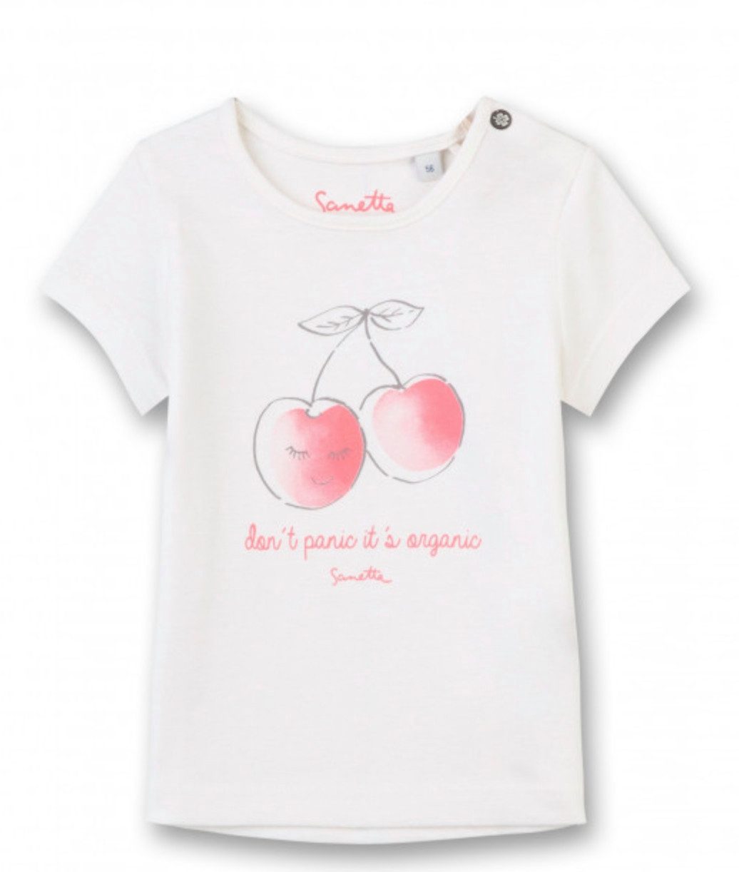 Sanetta T-Shirt Baby T-Shirt aus Baumwolle mit Kirschmotiv und Print
