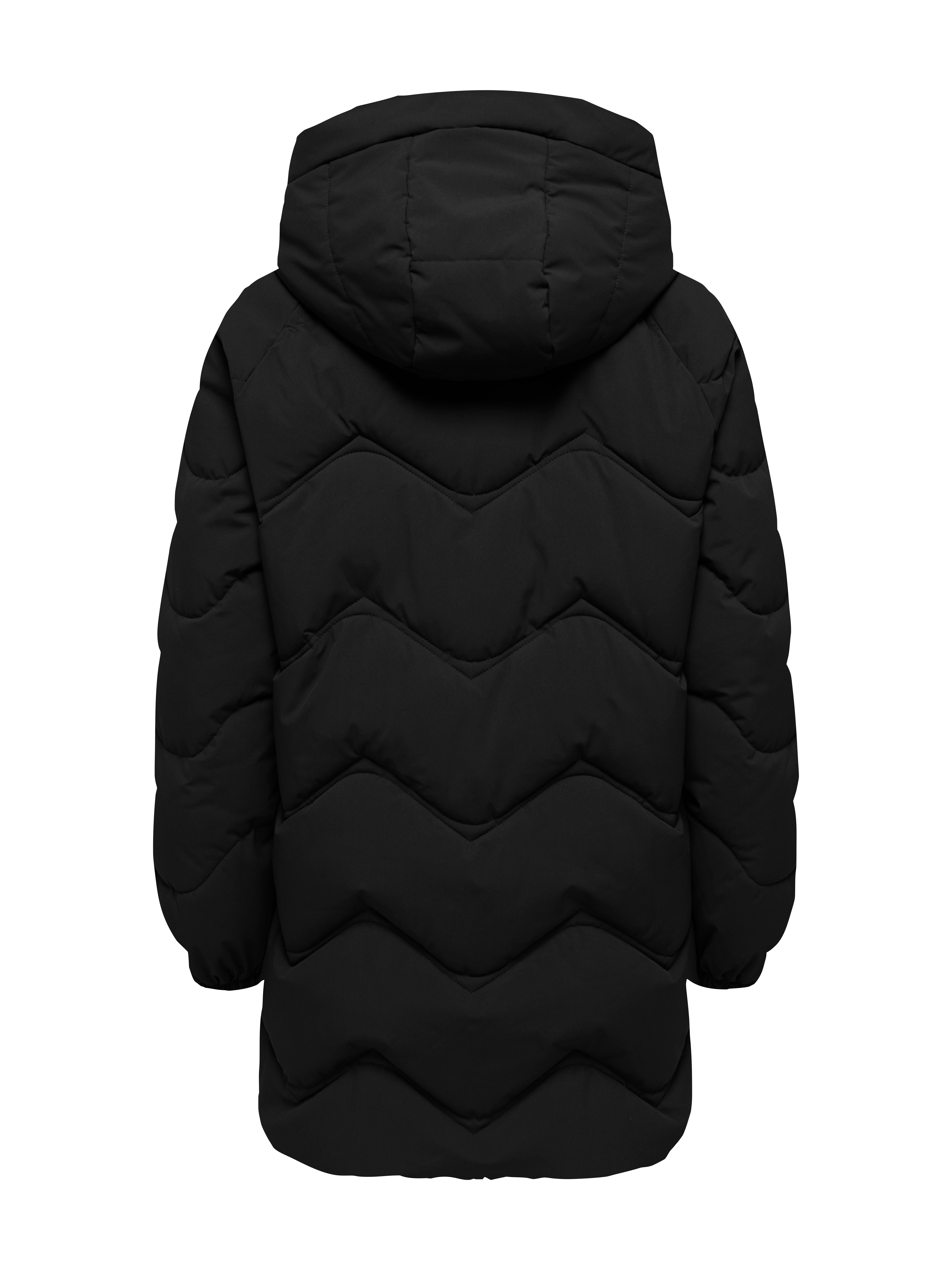 JDY Steppjacke JDYPOWER LONG HOOD PUFFER OTW HAB Kunstfaser