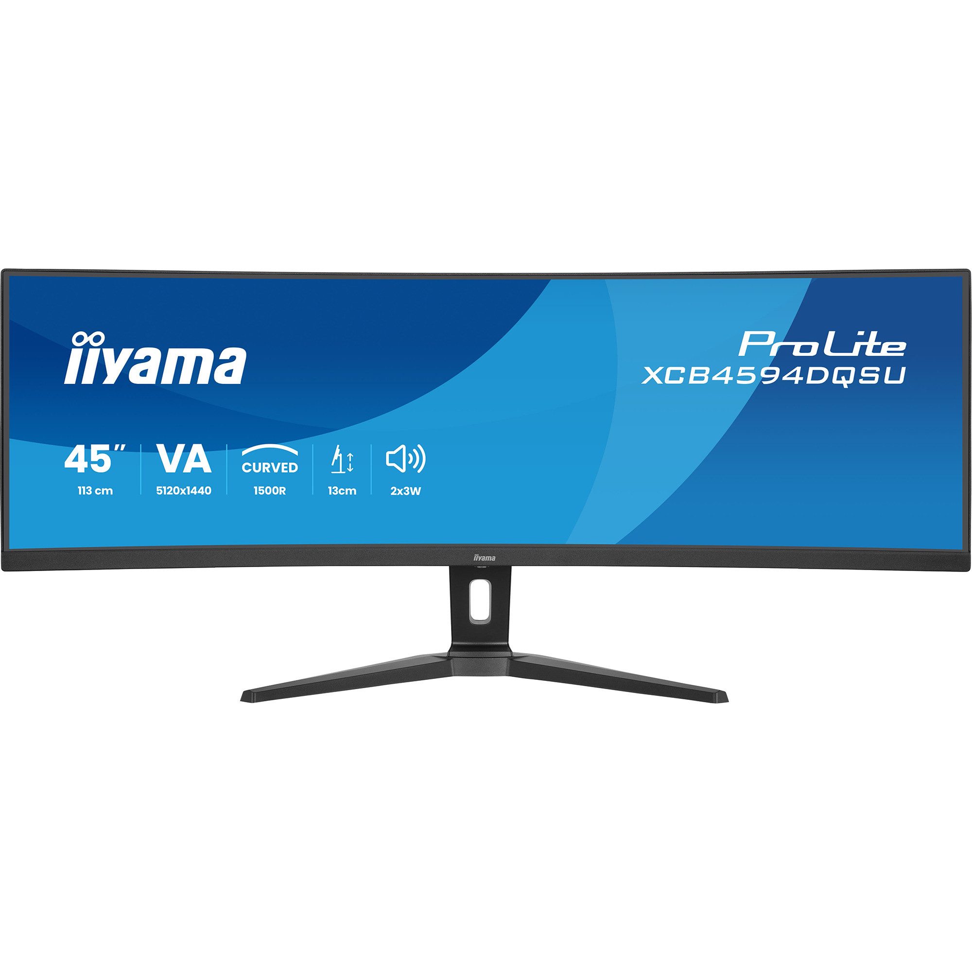 Iiyama iiyama ProLite XCB4594DQSU-B1, LED-Monitor, (DQHD, TFT-Monitor (5120 x 1440 px)