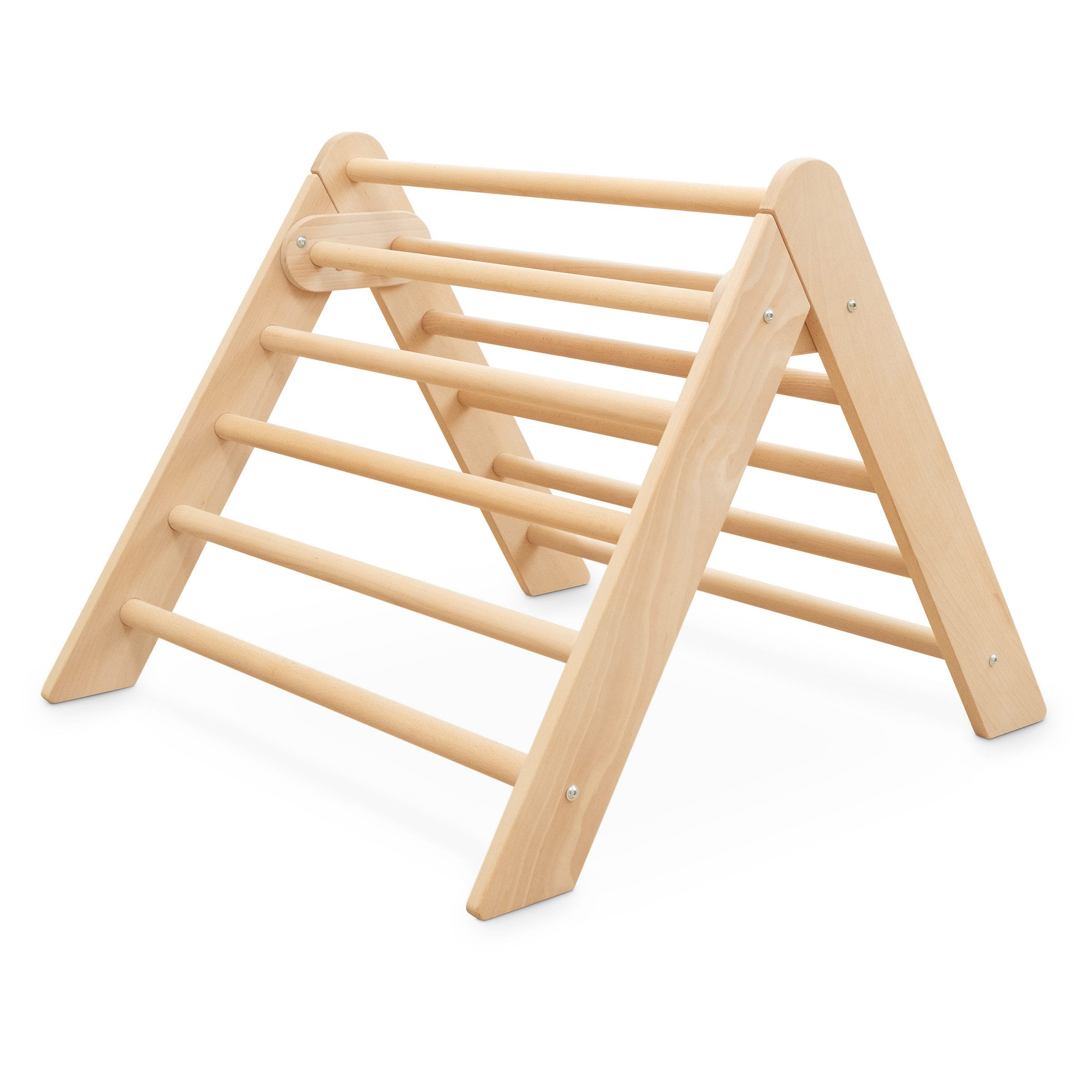 Ehrenkind Klettergerüst Kletterdreieck nach Pikler Art Montessori, klappbar aus massivem Buchenholz