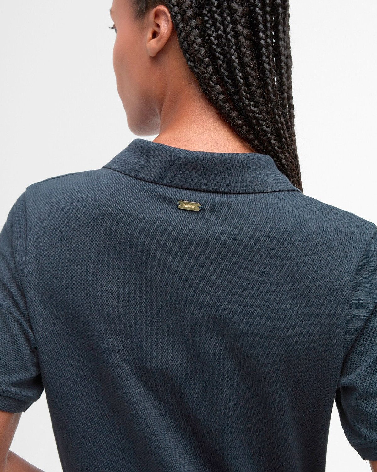 Barbour Midikleid Polokleid Celeste