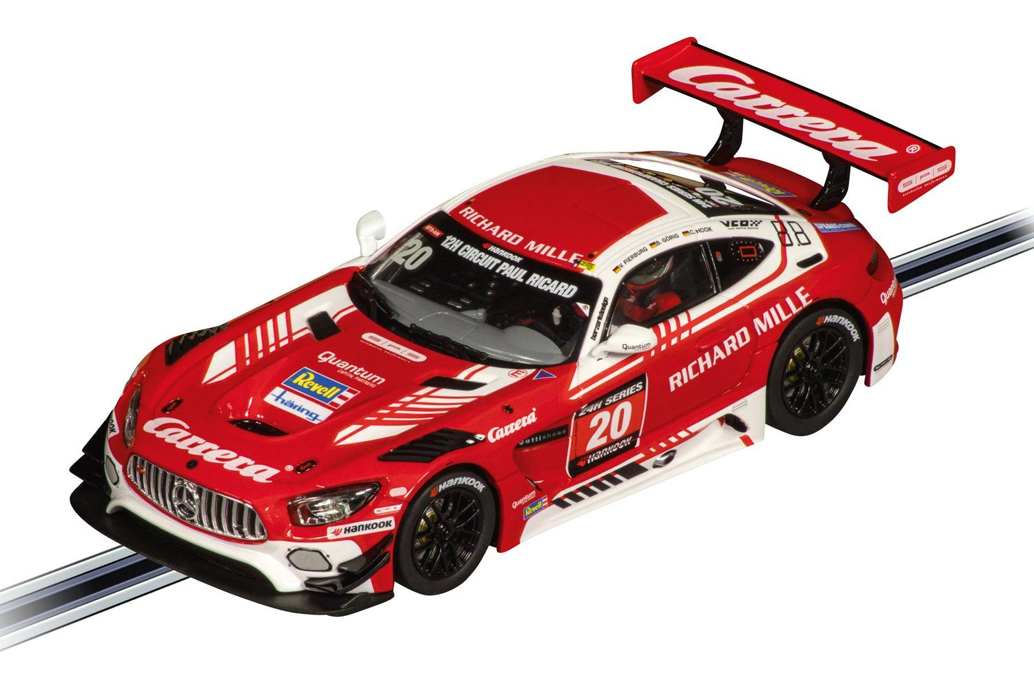 Carrera® Rennbahn-Auto Mercedes-AMG GT3 "Carrera, No.20" 12h Paul Ricard, 2021 mit Licht