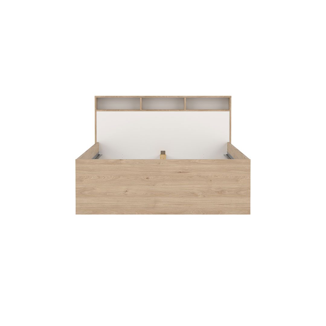 Tvilum Bett Ikast Bett 140x200cm, 2 Schubladen, 3 Ablagen Eich