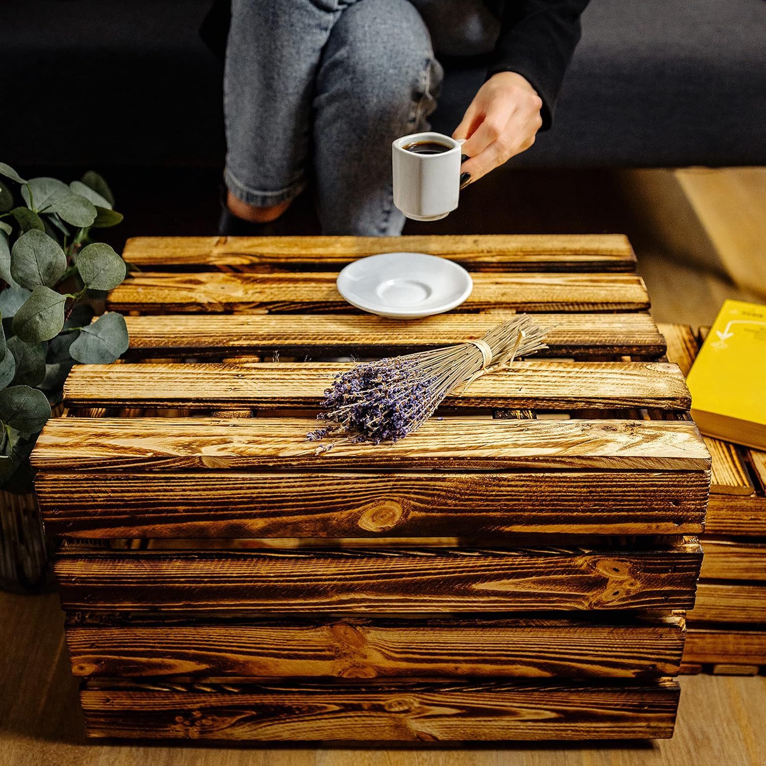 Creative Deco Aufbewahrungsbox Holztruhe Holzkiste mit günstig online kaufen