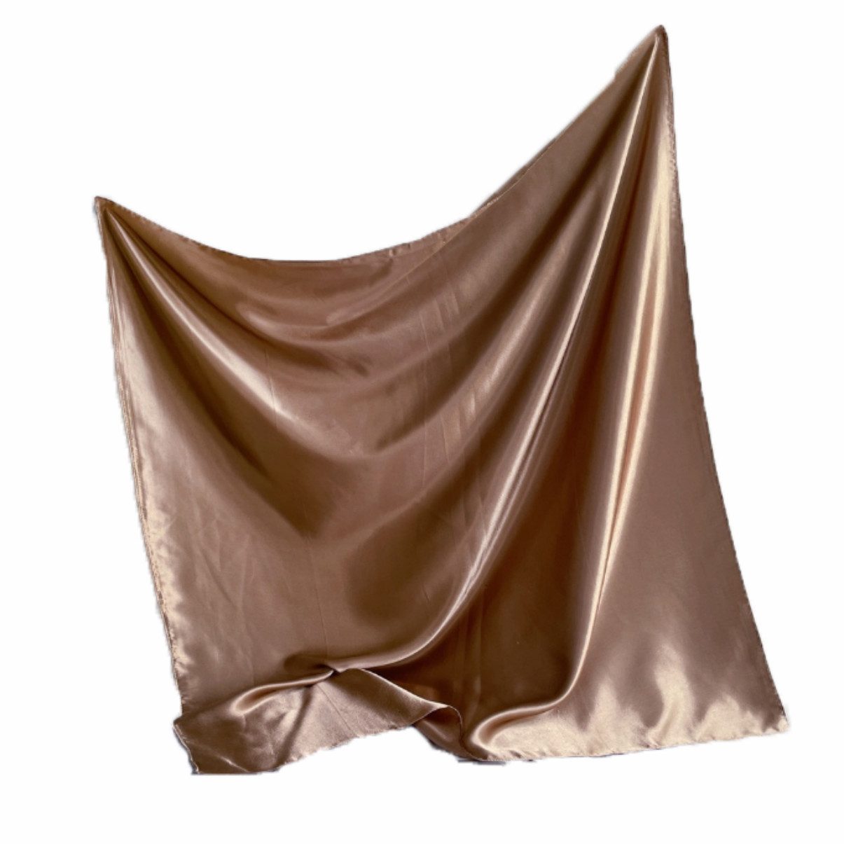 Oemmn Seidentuch quadratisch einfarbig 90x90cm Nickituch, Bandana-Schal