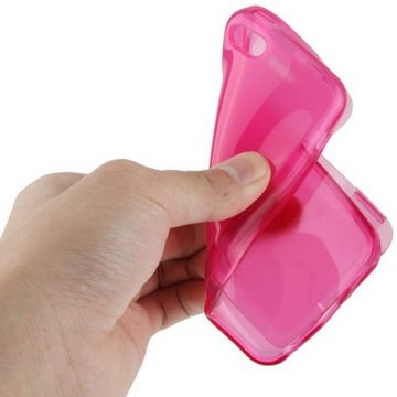 König Design Handyhülle Apple iPhone 5c, Apple iPhone 5c Handyhülle Backcover Rosa