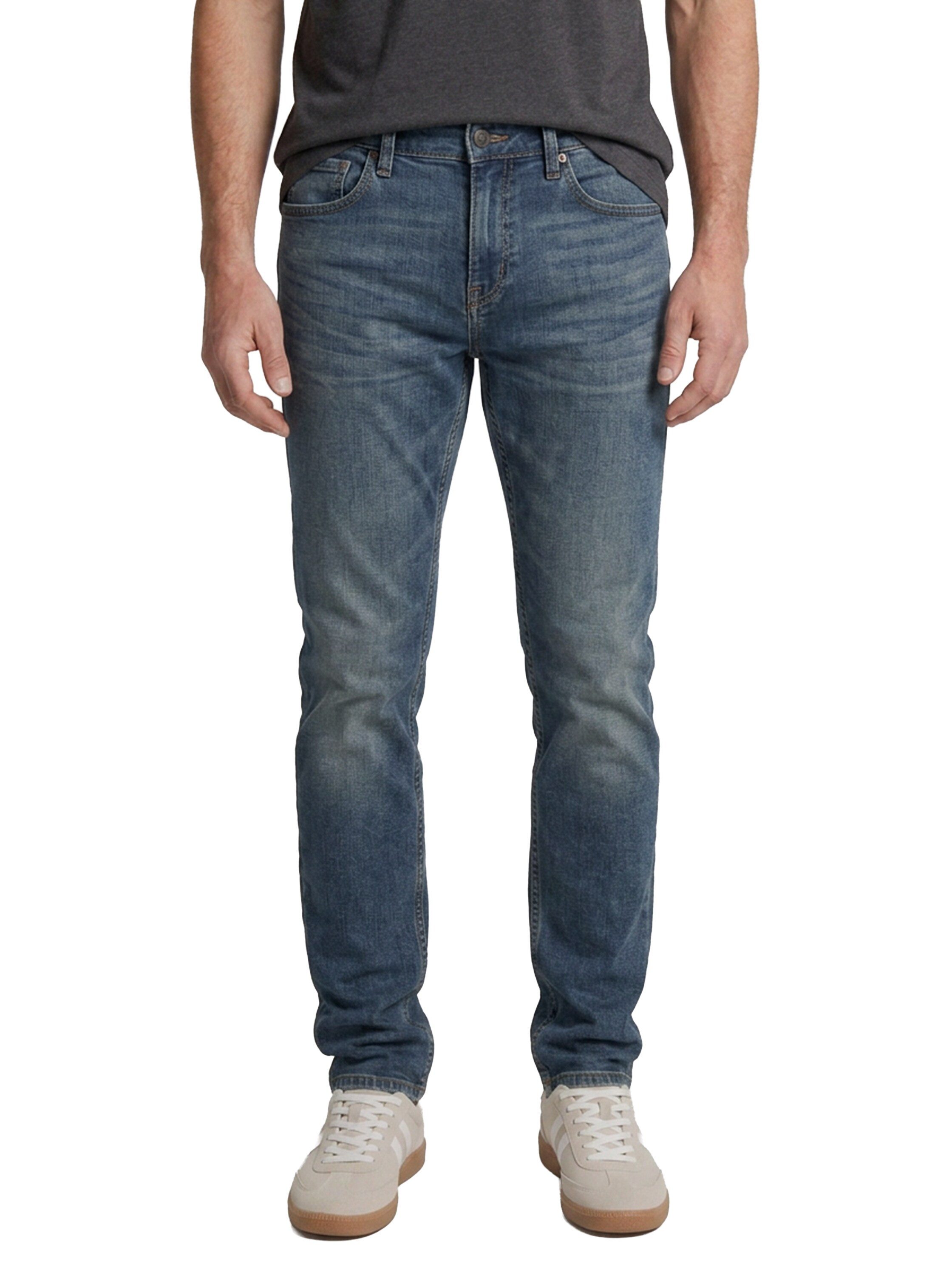 TOM TAILOR 5-Pocket-Jeans Josh in Used-Waschung