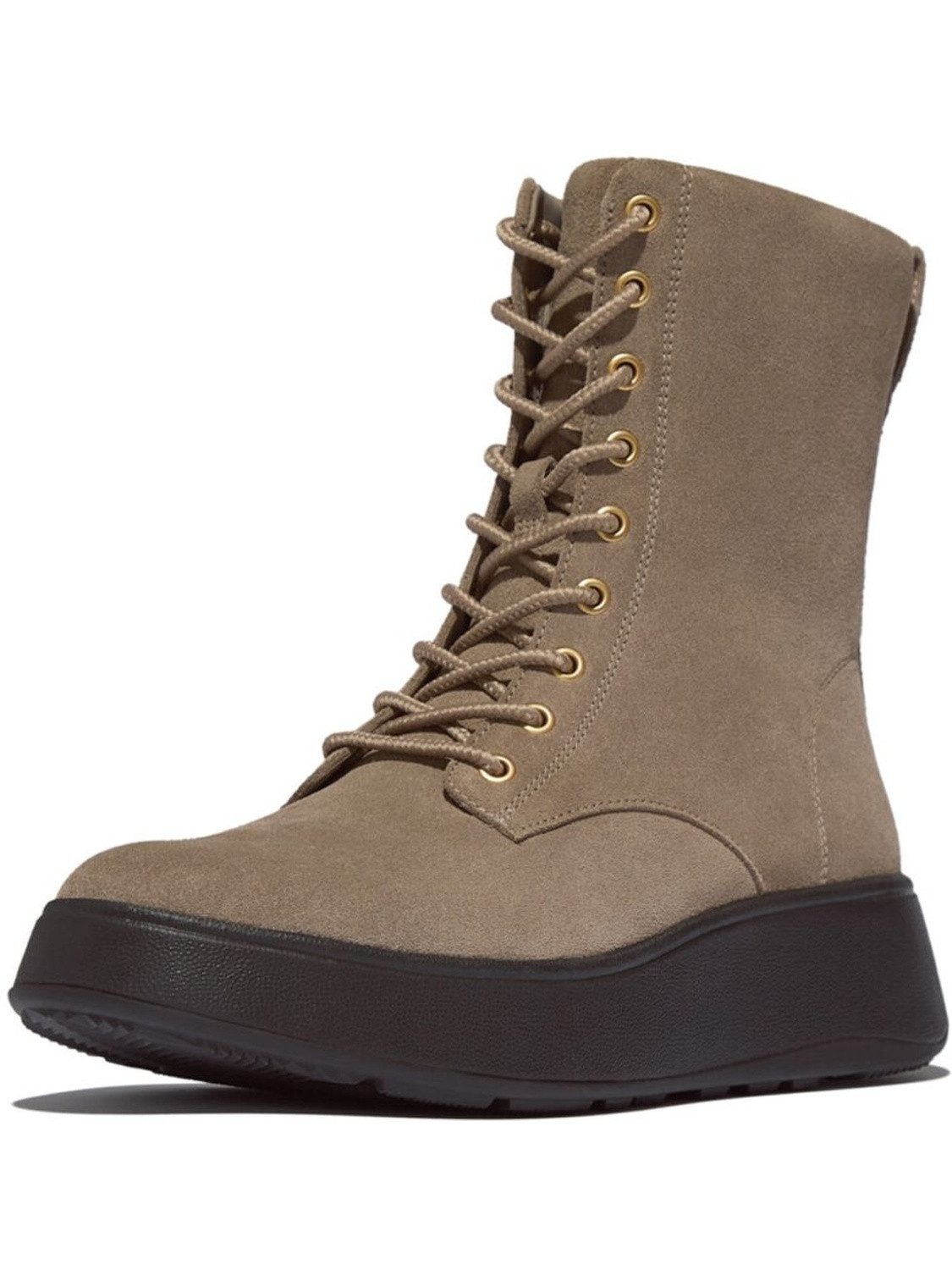 Fitflop F-Mode Suede Lace-UP Flatform Ankle Boots Stiefel