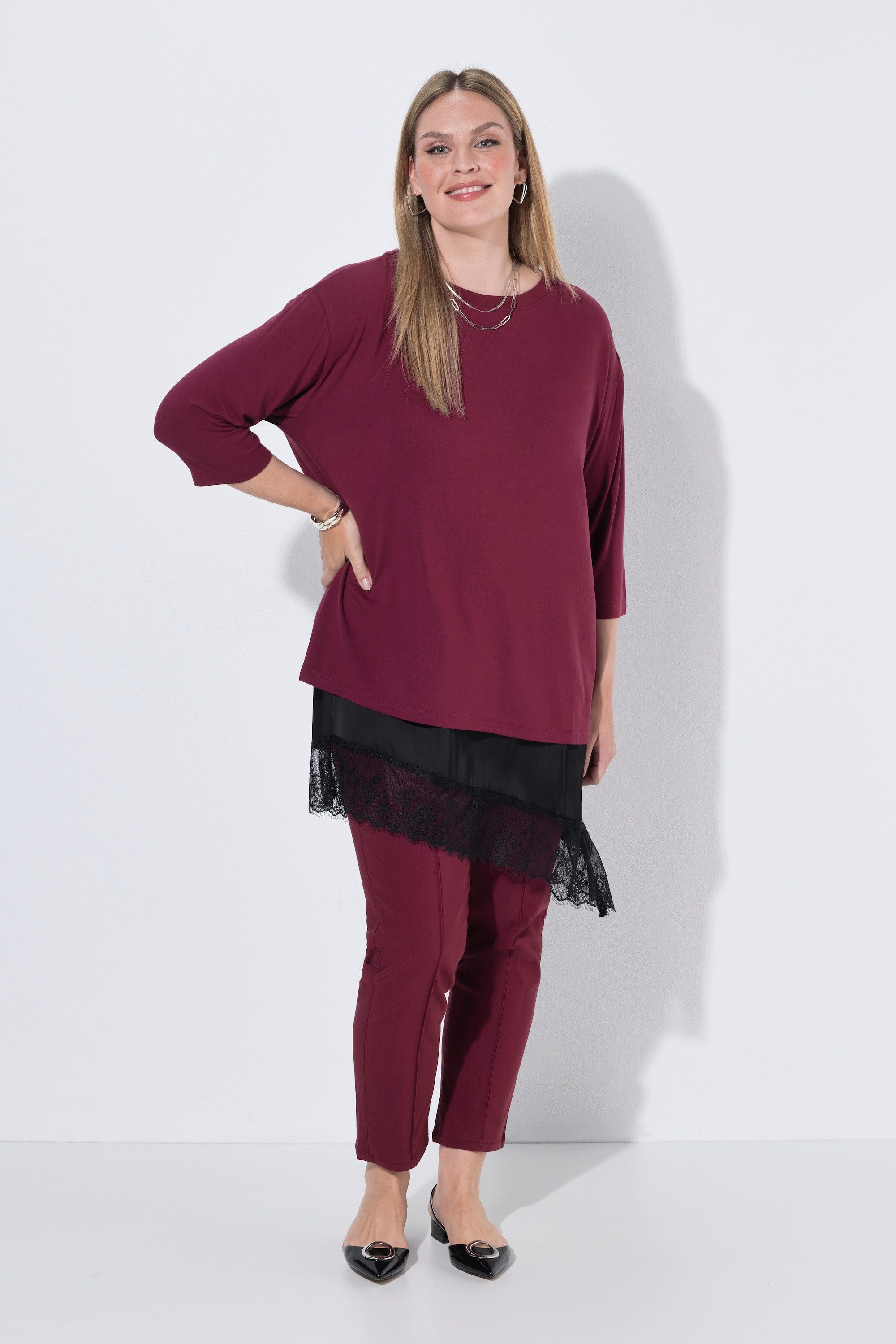 MIAMODA Minirock Satin-Rock A-Linie