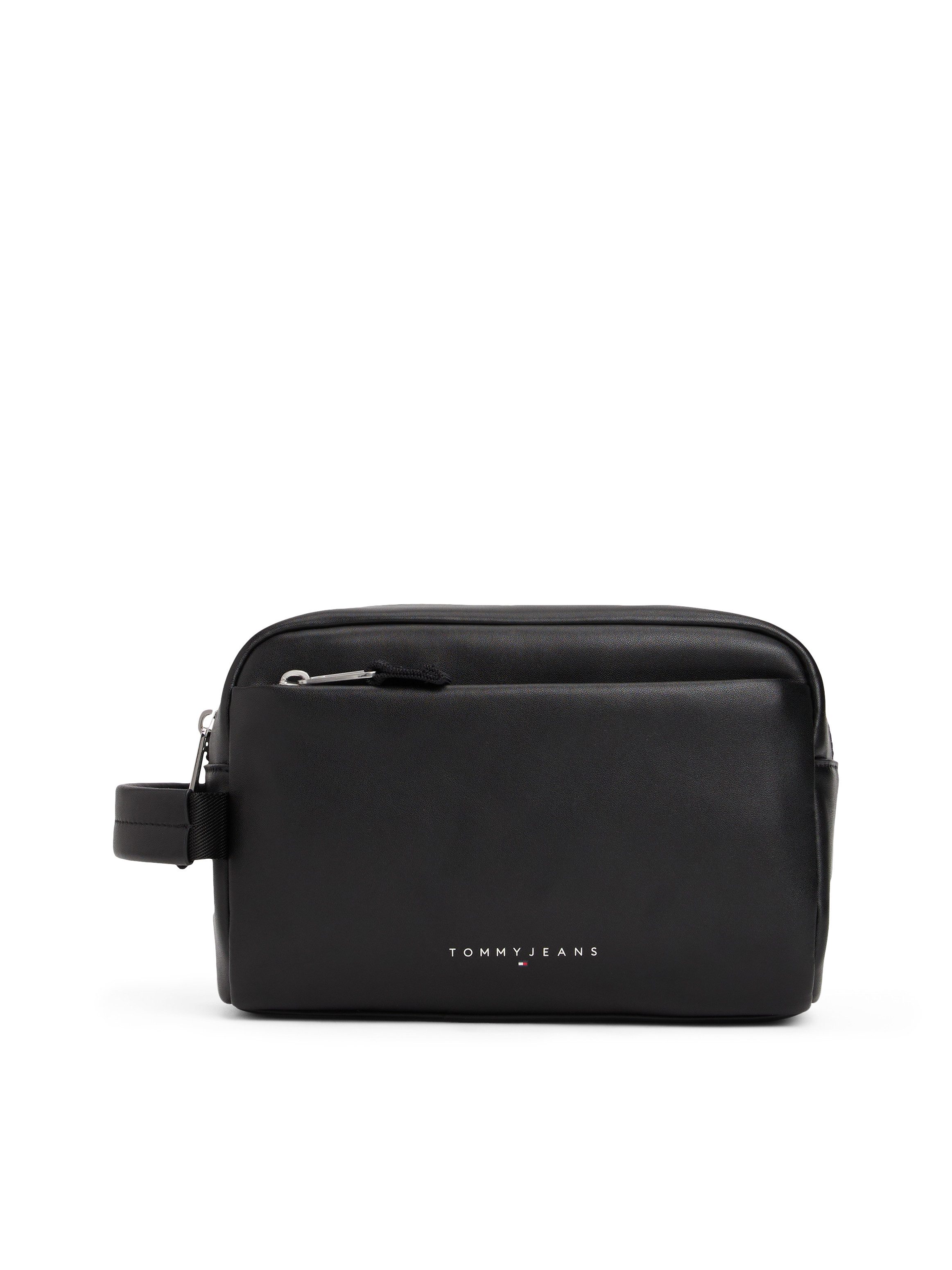 Tommy Jeans Сумки для туалетных принадлежностей TJM LINEAR LEATHER WASHBAG, Reise, Unisex-Minibag mit Logoschriftzug