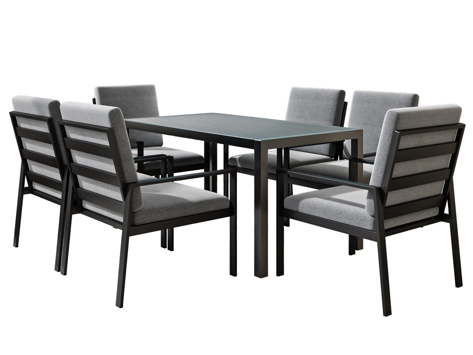 MeXo Gartenlounge-Set Gartenmöbel Set Aluminium, hoher günstig online kaufen