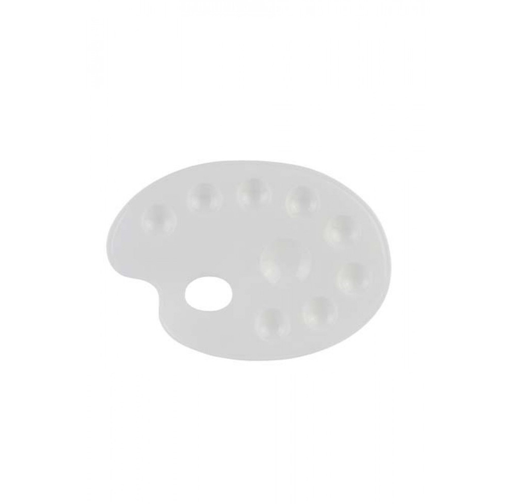 RICH Acrylfarbe Rich Plastik Mischpalette mit Ovaler Spitze – Schwarz & Weiß