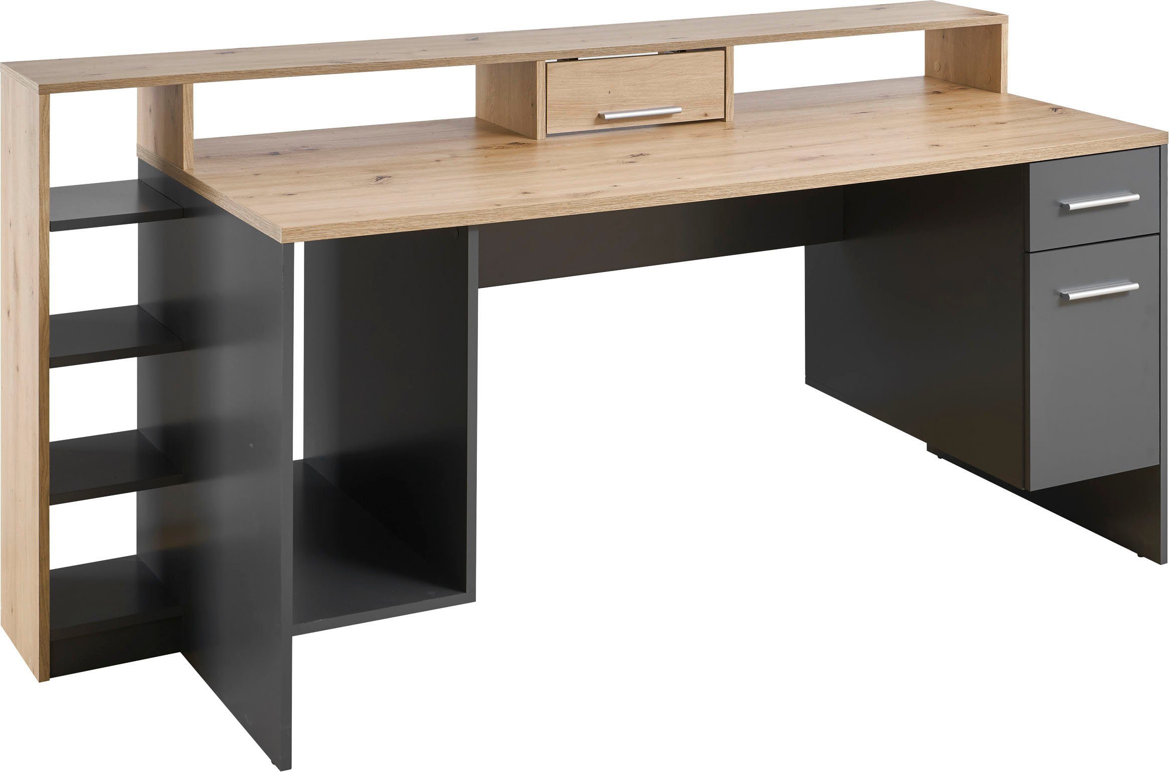 BEGA OFFICE Gamingtisch Highscore 4, Grau inkl. LED Beleuchtung, Computerti günstig online kaufen