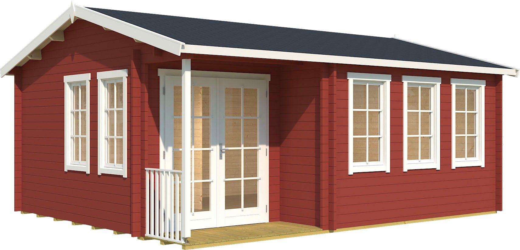 LASITA MAJA Gartenhaus SRI LANKA, BxT: 600x522 cm, (Set, inkl. Fussbodenbretter zum verlegen)