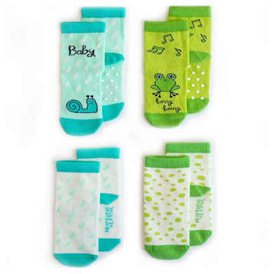 MILK&MOO Socken Milk&Moo Cacha Frog und Sangaloz Mutter-Kind Socken Set (1-Paar)