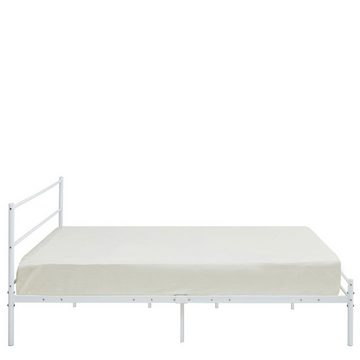 MIRJAN24 Metallbett Muz-0501, Klassisch Schlafzimmer Doppelbett mit Lattenrost, Stilvoll Bettrahmen