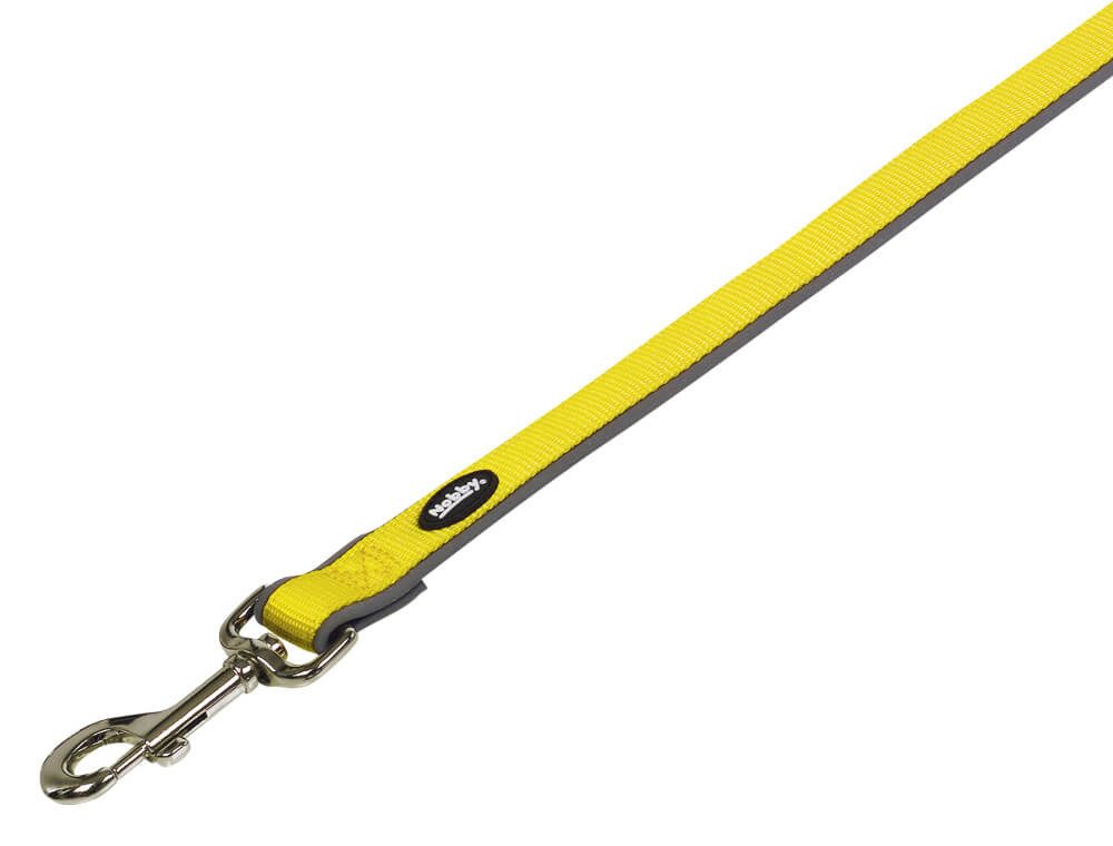 Nobby Hundeleine Nobby Leine "Classic Preno" gelb/grau, XS-S, L: 120cm