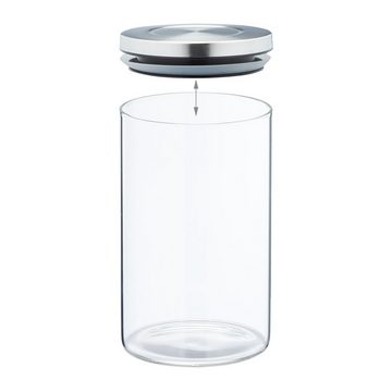 relaxdays Vorratsglas Vorratsglas 3er Set je 800 ml, Glas
