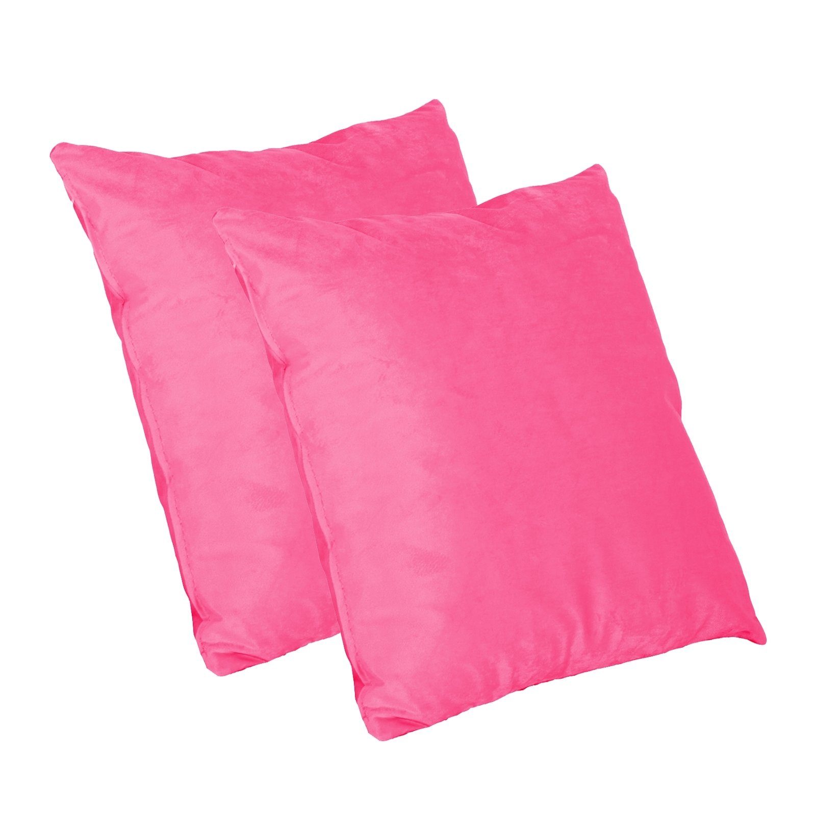 HTI-Living Dekokissen Kissen Nathalie Unifarben 2er-Set Pink, Dekokissen  Sofakissen