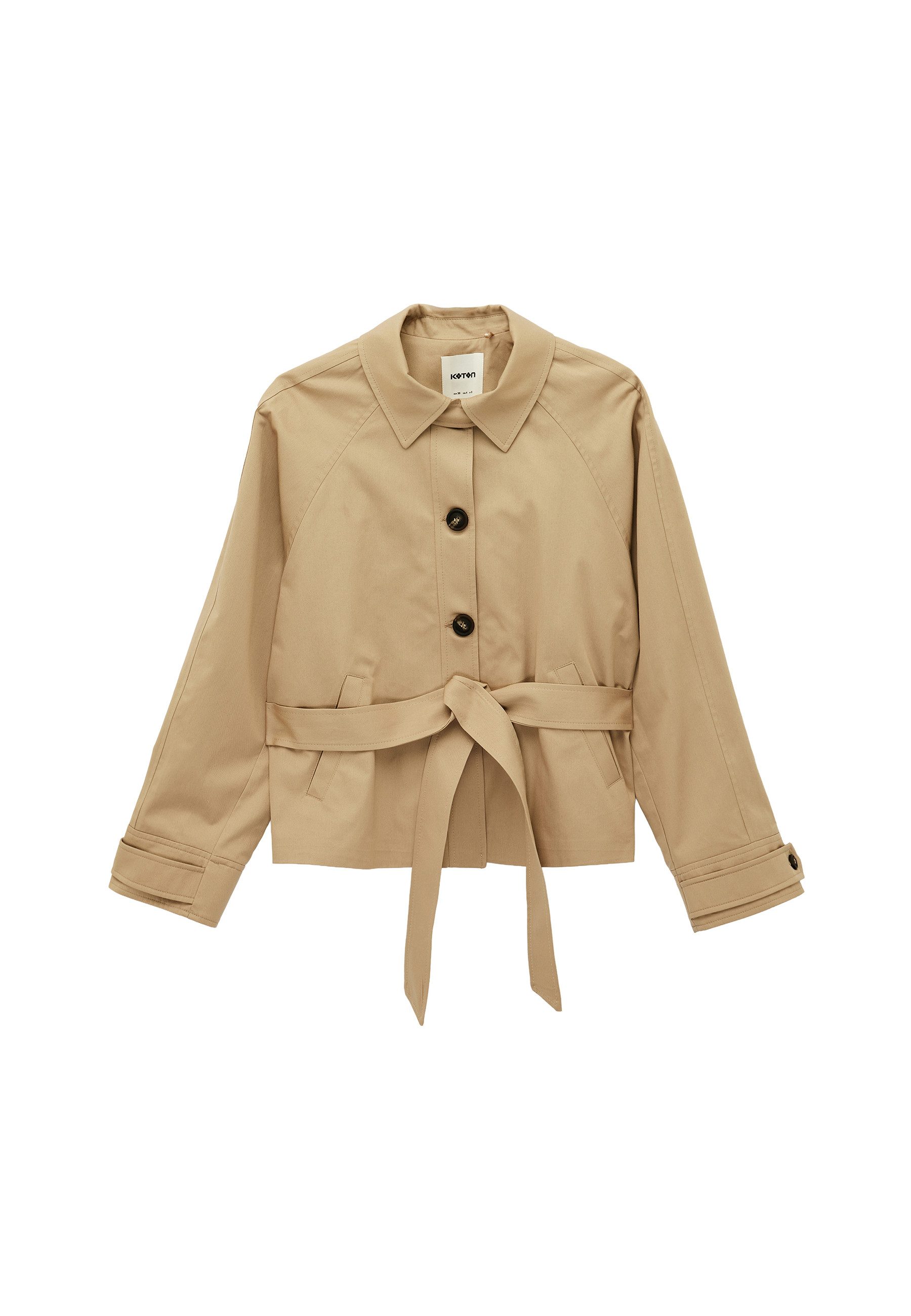 Koton Trenchcoat Regular Mit Bauchgurt Trenchcoat