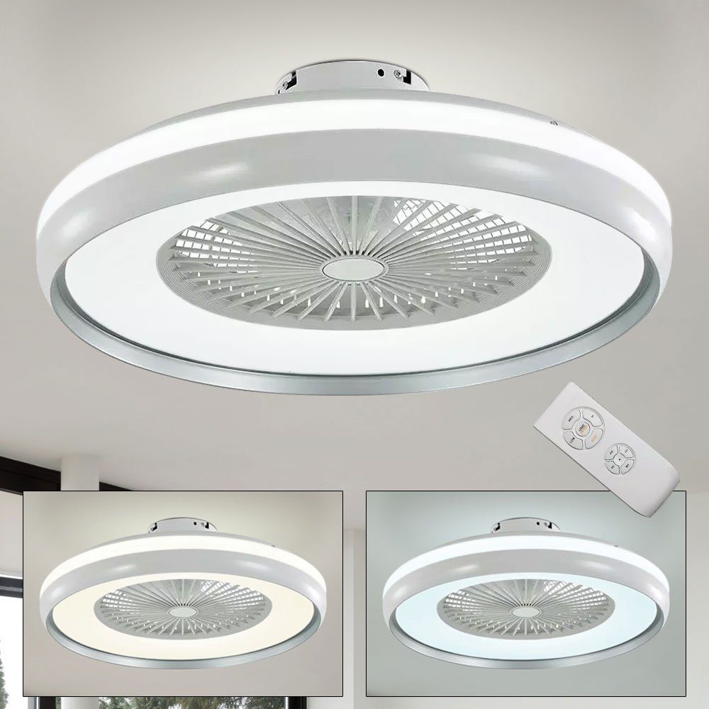 V-TAC Deckenventilator, LED Decken Ventilator Leuchte Fernbedienung