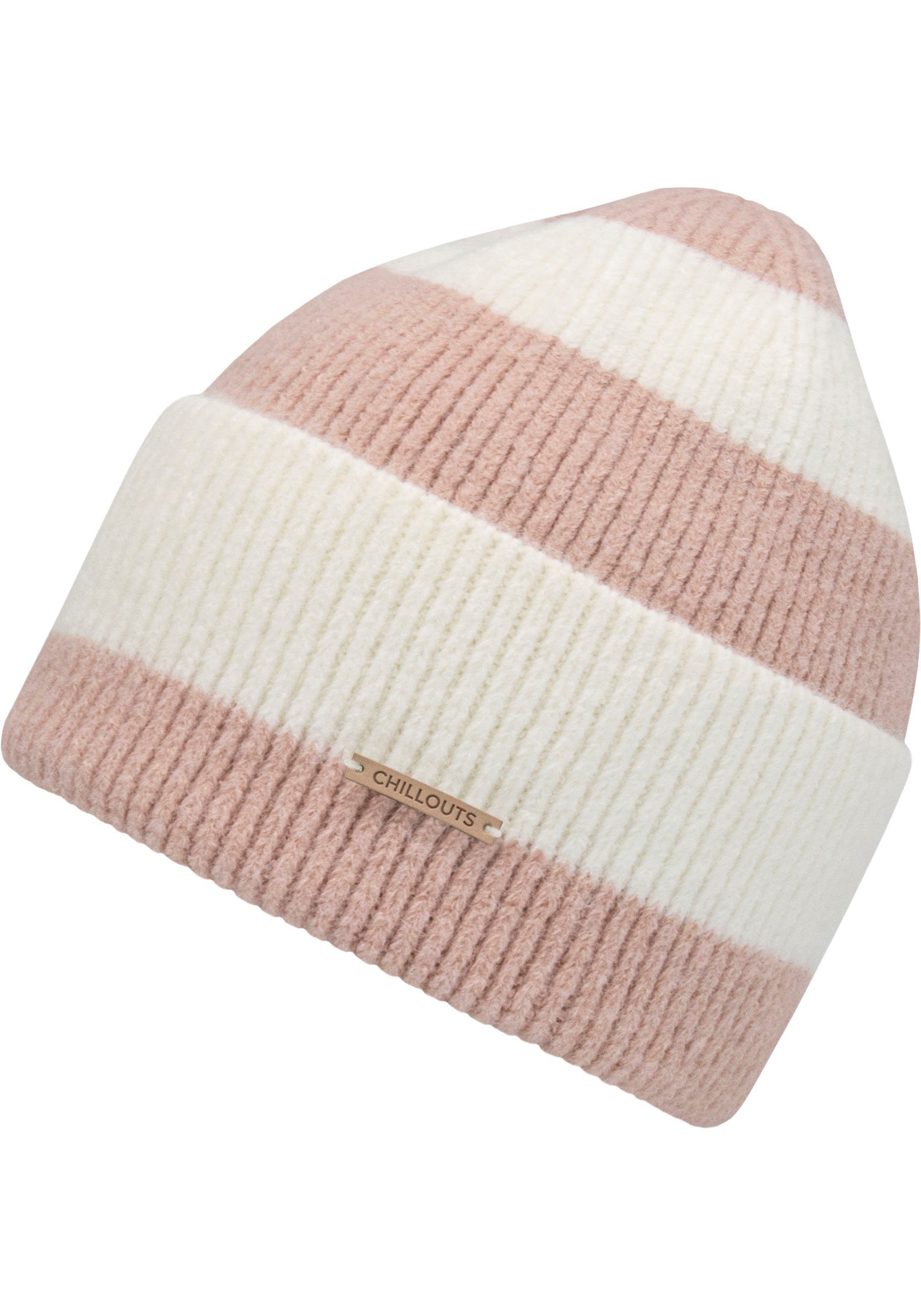 Strickmütze Blockstreifen-Look Hat Susi Im rose stripes chillouts