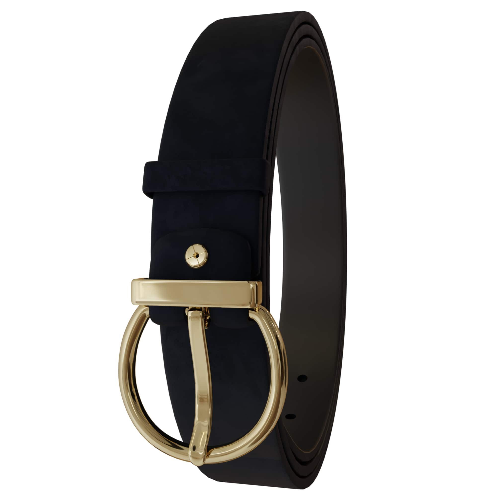 KMISSO Ledergürtel Damen Velours Samt Gürtel Wildleder-Optik Rind Leder 306 günstig online kaufen