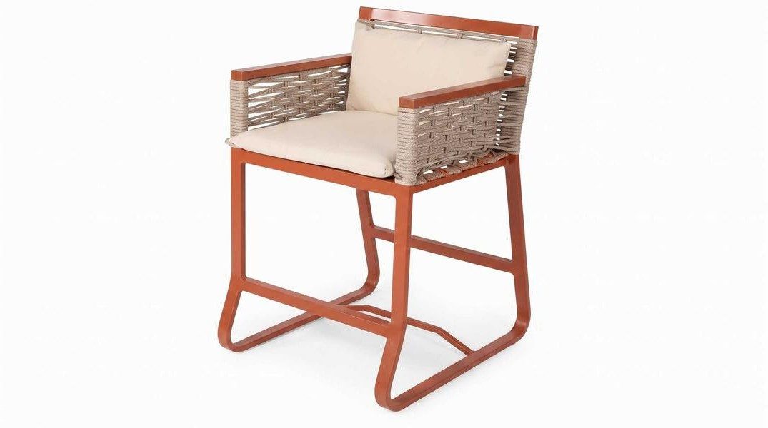 Xlmoebel Barhocker Barhocker bequem schön praktisch braun moderner Terrasse (1 St., 1-tlg)