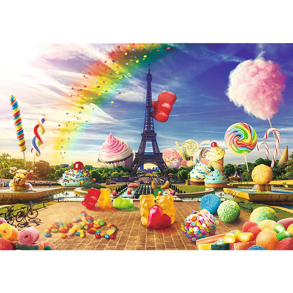 Paris Puzzleteile Süßigkeiten Funny Teile, 1000 1000 Trefl in Puzzle Cities