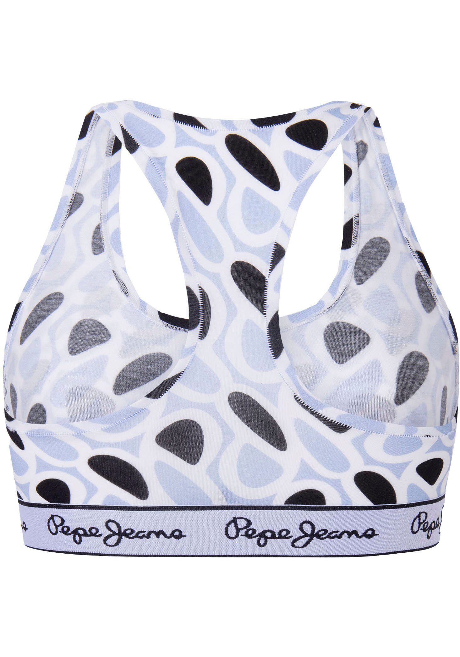 Blue Sport-Bustier Print Pepe Nation Jeans