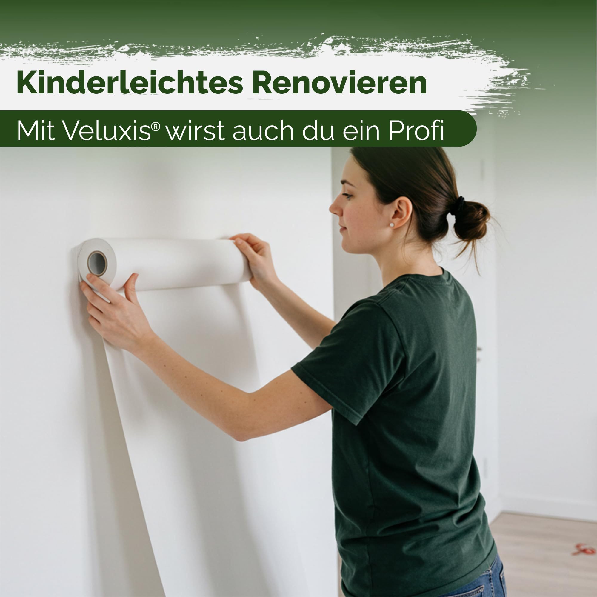 Veluxis Malervlies Veluxis® Premium Glatvlies, (1-St), überstreichbar, rissüberbrückend & formstabil