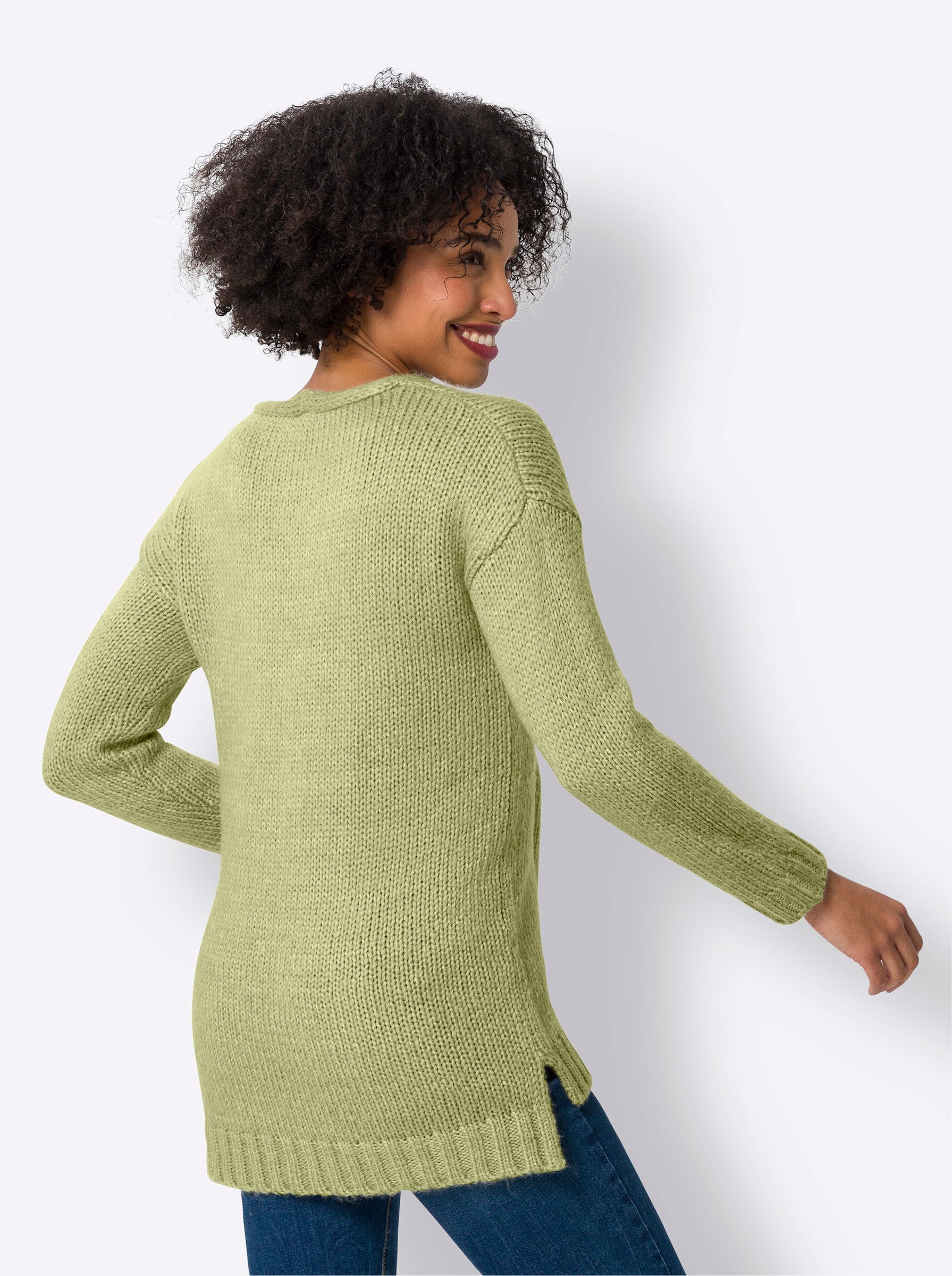 heine Strickpullover V-Ausschnitt-Pullover günstig online kaufen