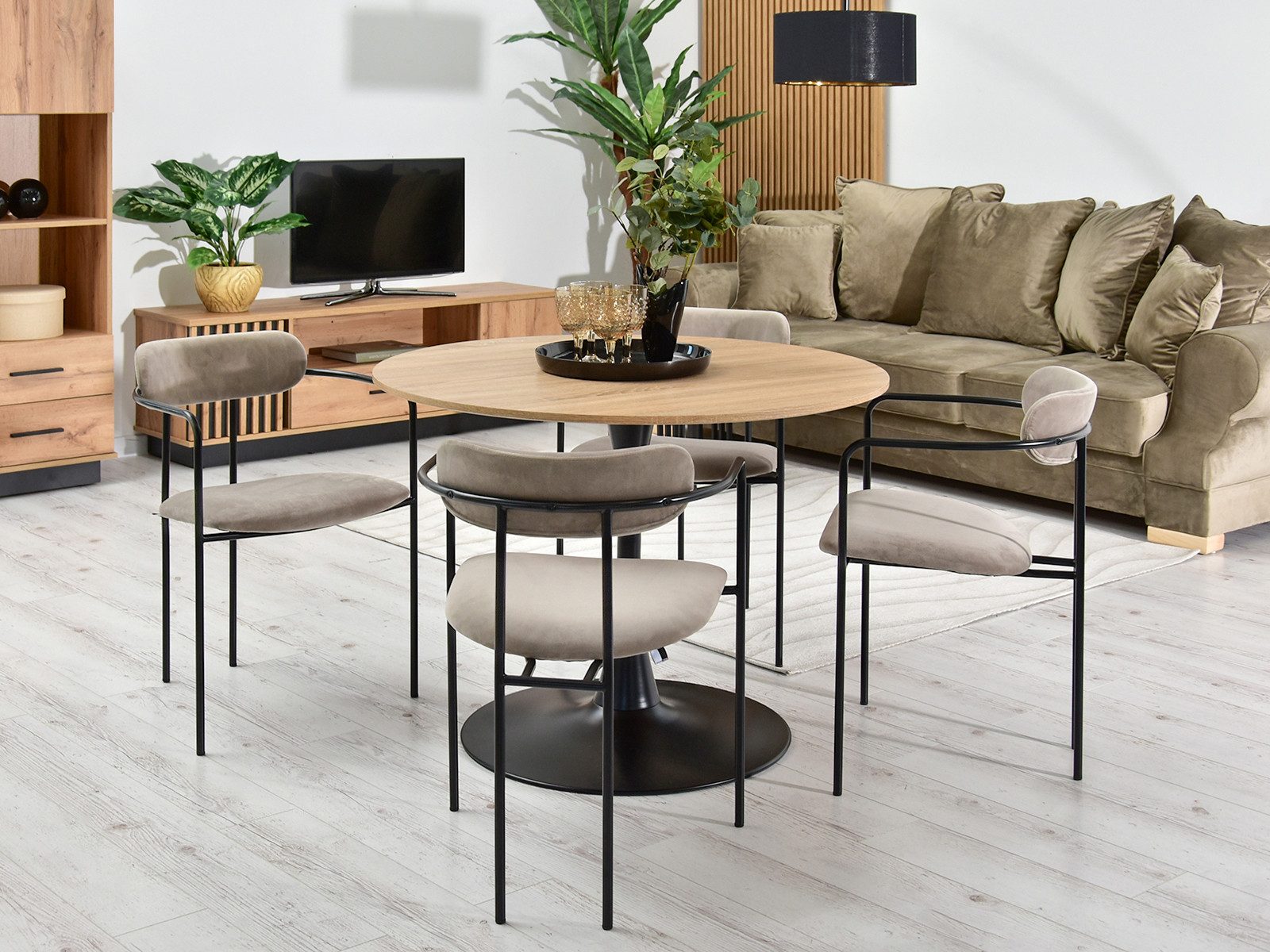 Compleo Stuhl minimalistischer Esszimmerstuhl MALI, Metallrahmen günstig online kaufen