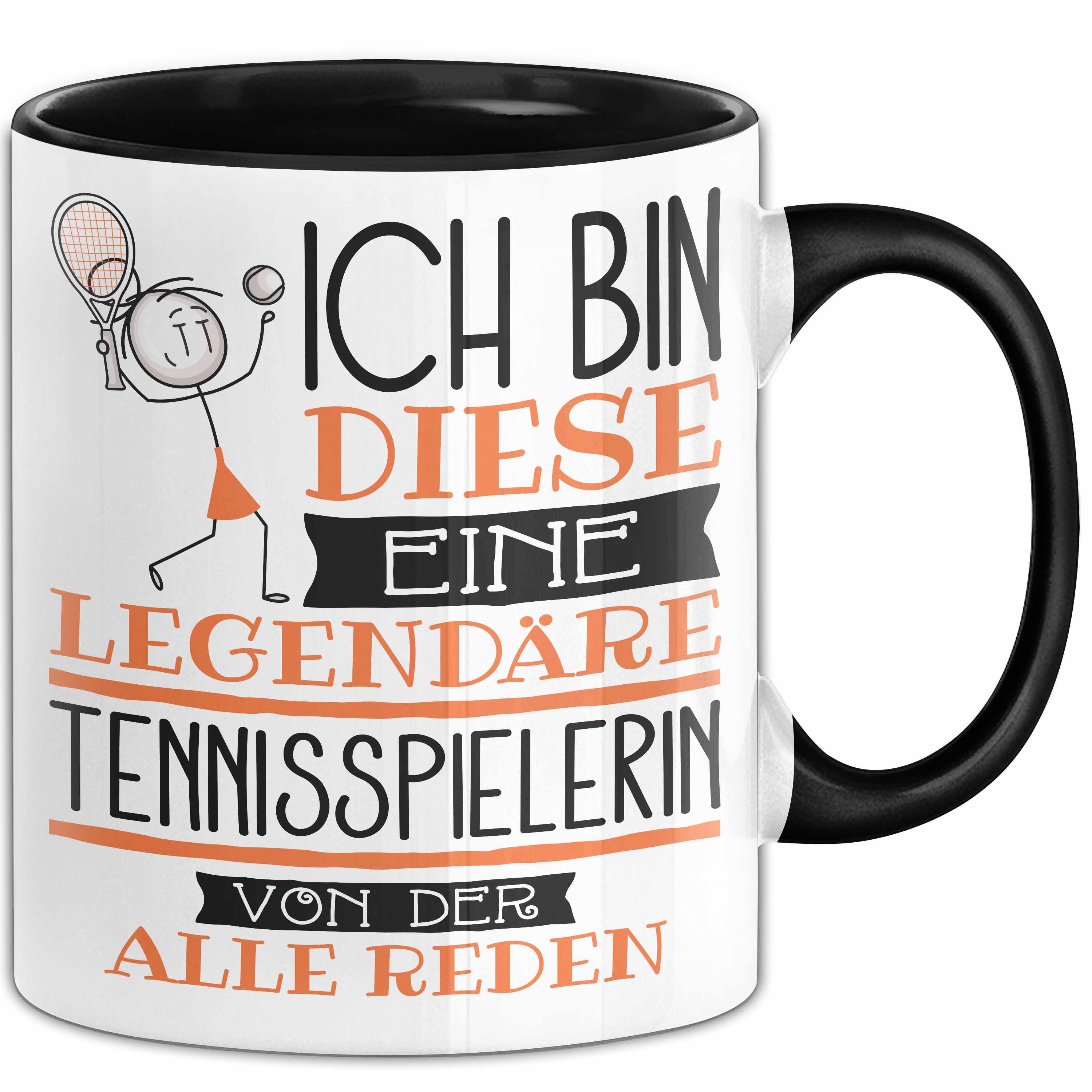 Trendation Tasse Tennisspielerin Tasse Geschenk Ich Bin Diese Eine Legendäre Tennissp