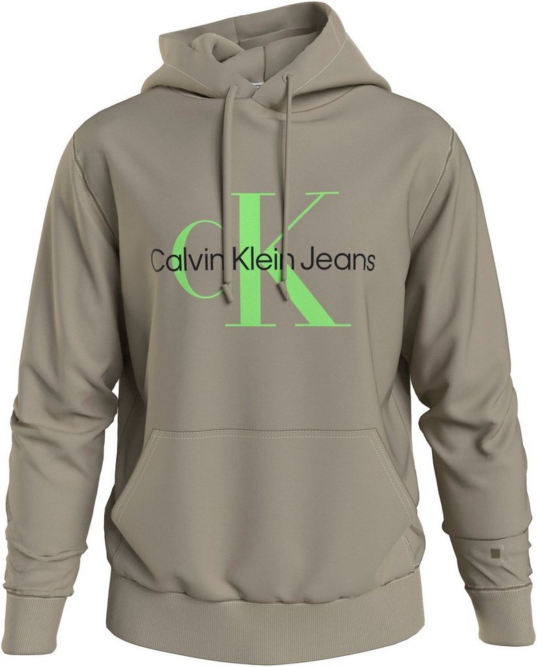 Calvin Klein Jeans Kapuzensweatshirt SEASONAL MONOLOGO REGULAR HOODIE mit  Logoprägung