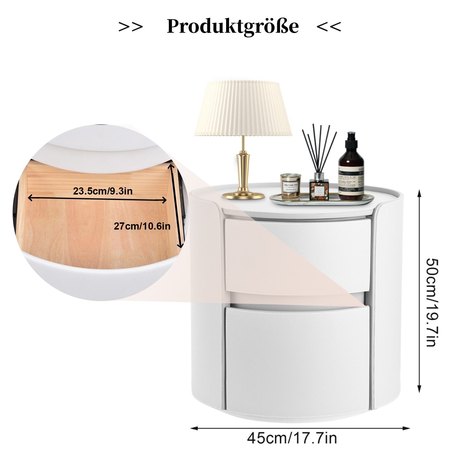 Vellora Nachttisch Nachttisch, moderner Beistelltisch (1-St., günstig online kaufen